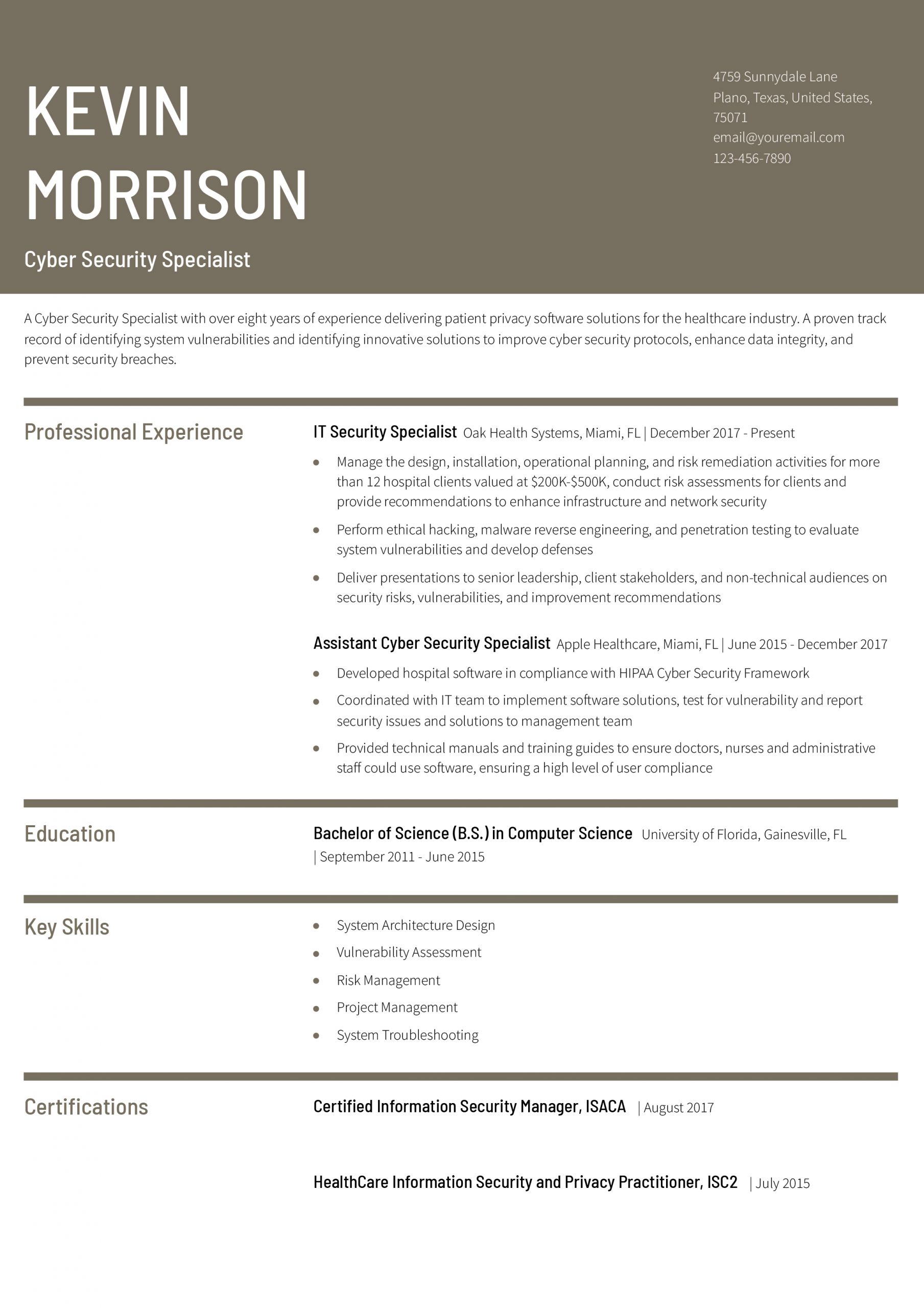 Computer Science Resume Examples and Templates for 2024