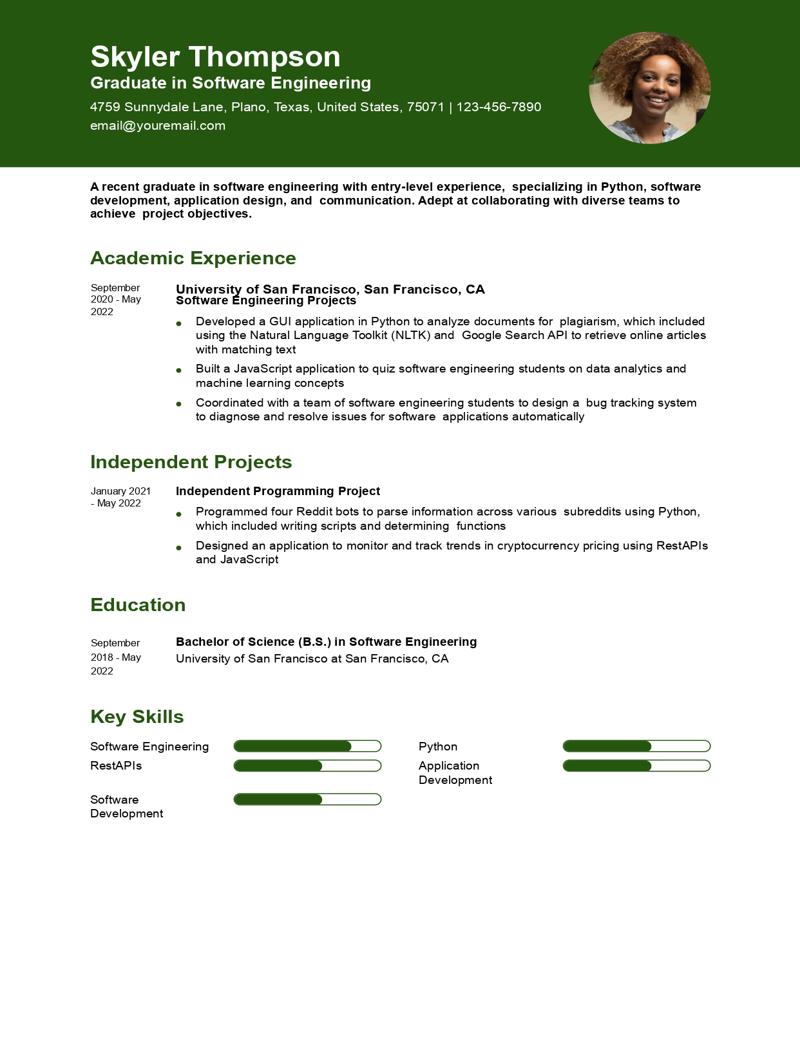 Engineering Internship Resume Examples and Templates for 2024