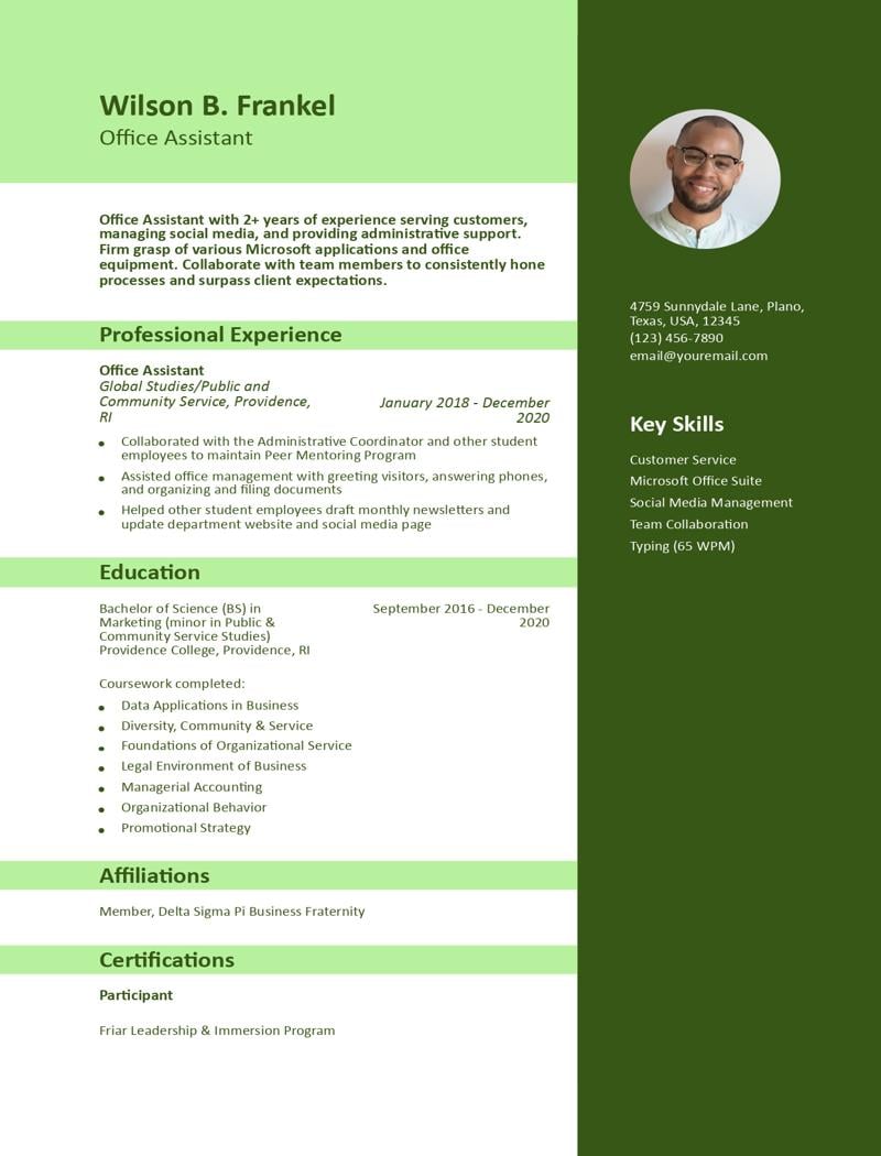 Office Assistant Resume Examples and Templates for 2024