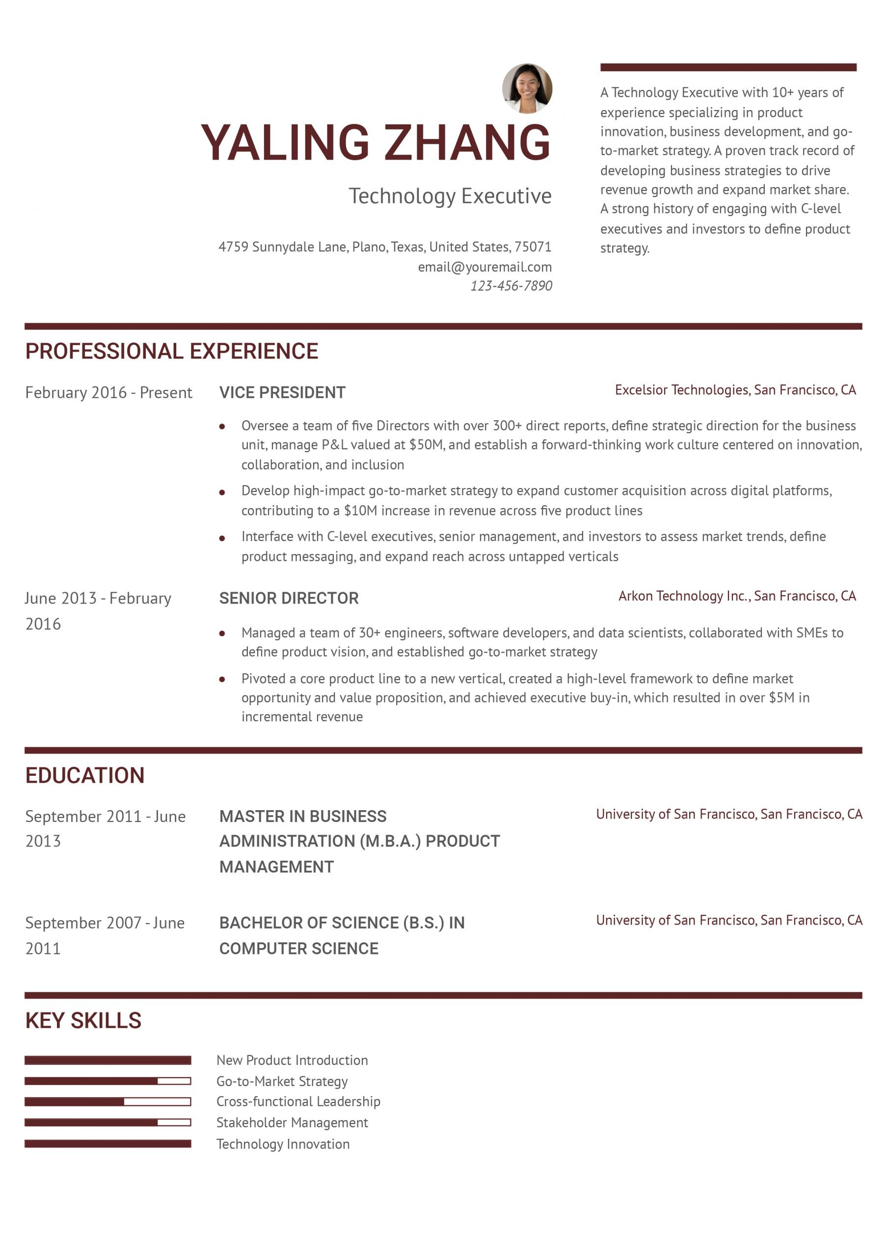 Executive Resume Examples and Templates for 2024