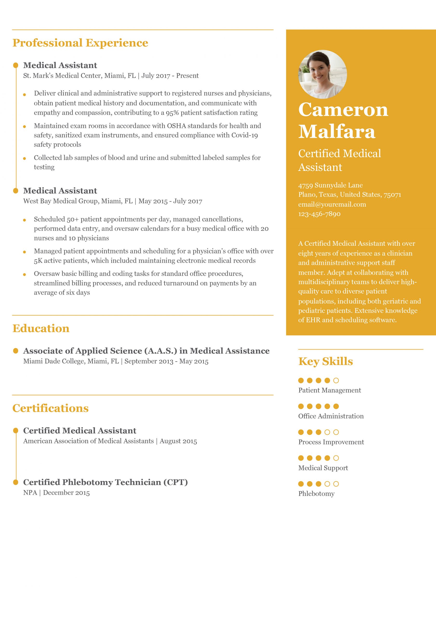 Medical Assistant Resume Examples and Templates for 2024