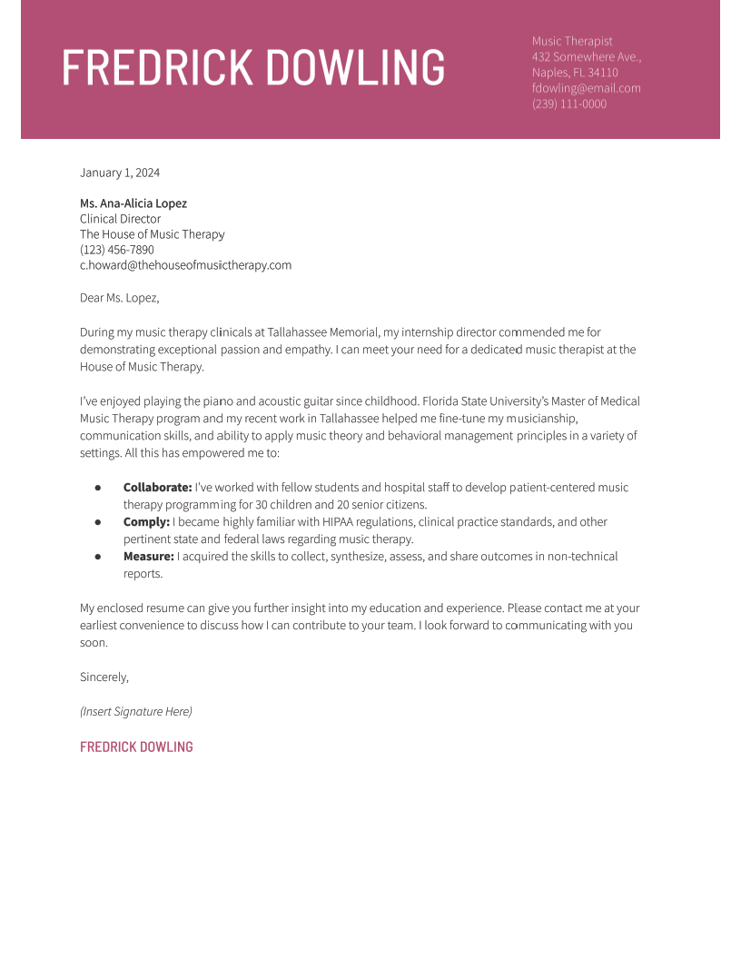 College Cover Letter Examples and Templates for 2024