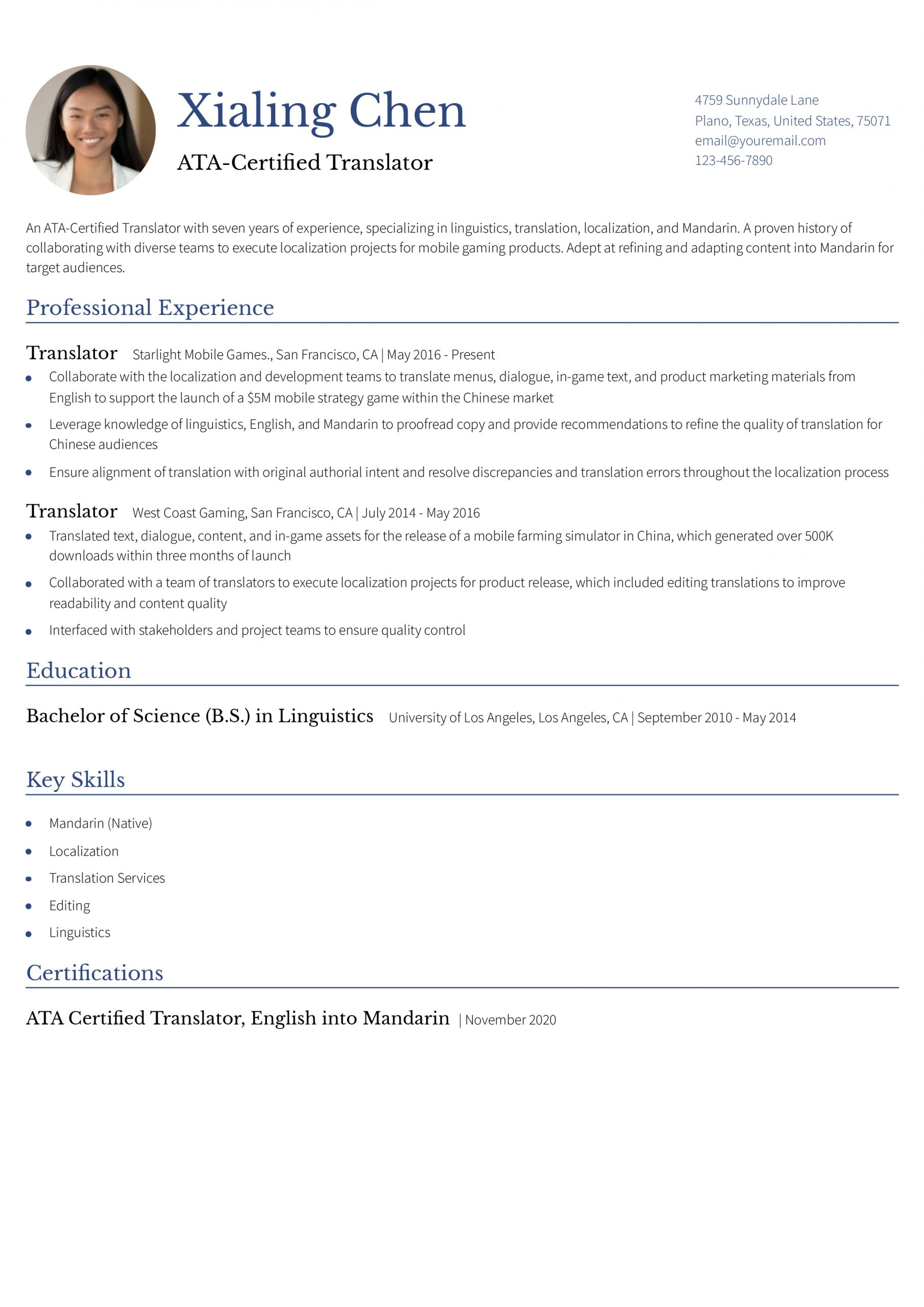 Translator Resume Examples and Templates for 2024