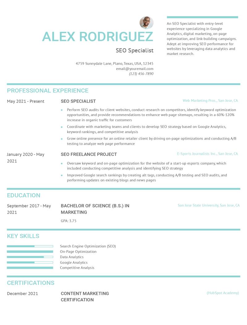 SEO Specialist Resume Examples and Templates for 2024