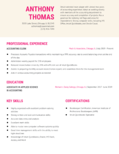 Related resume example
