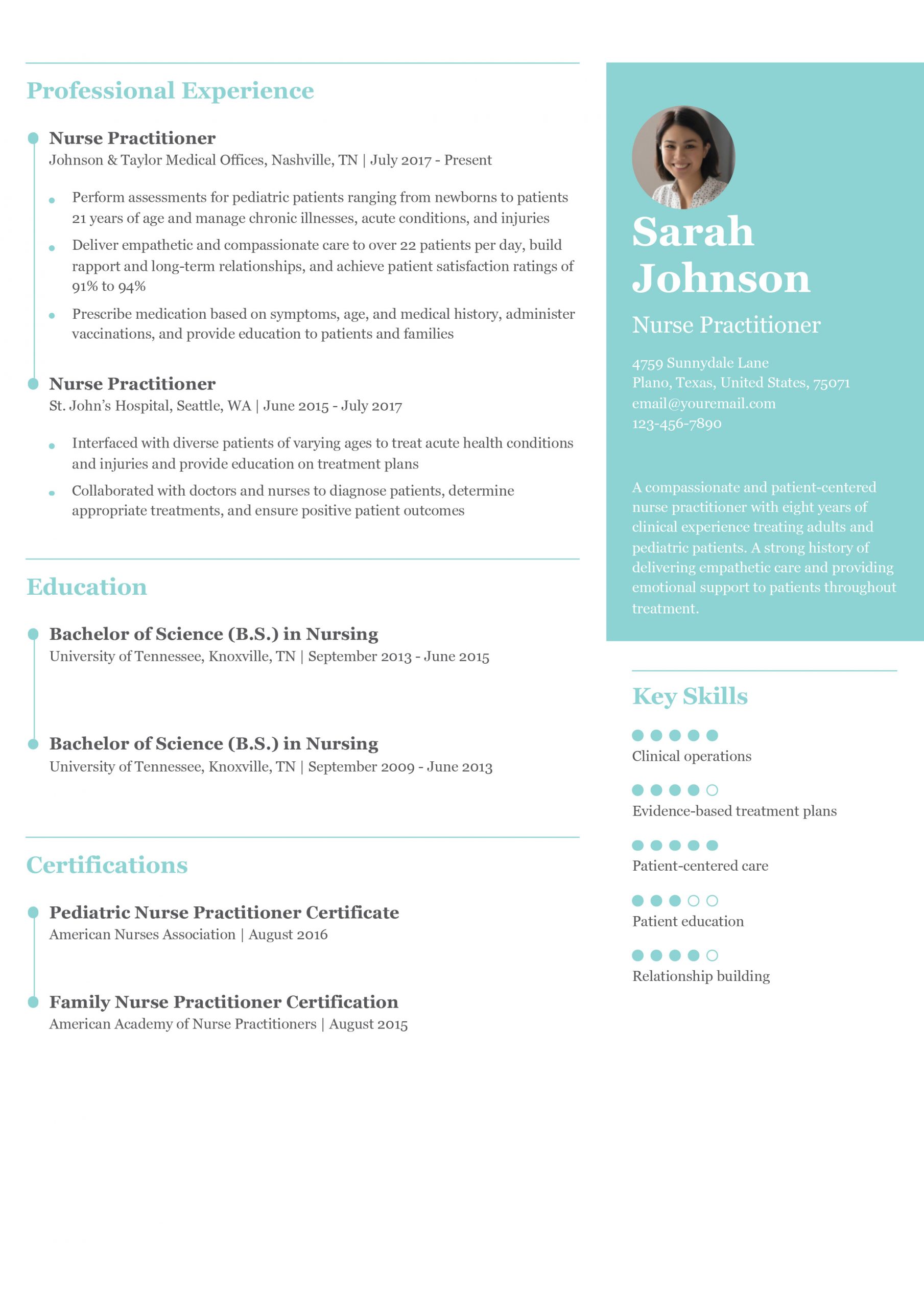 Nurse Practitioner Resume Examples and Templates for 2024