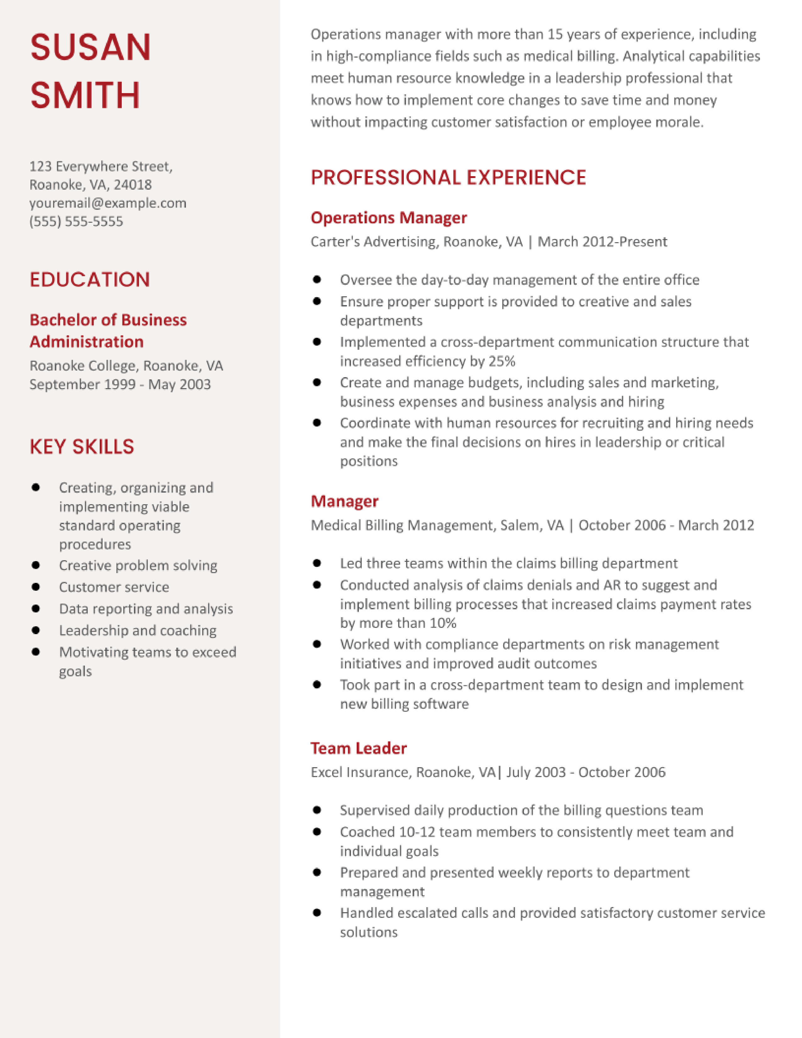 Operations Manager Resume Examples in 2023 - ResumeBuilder.com