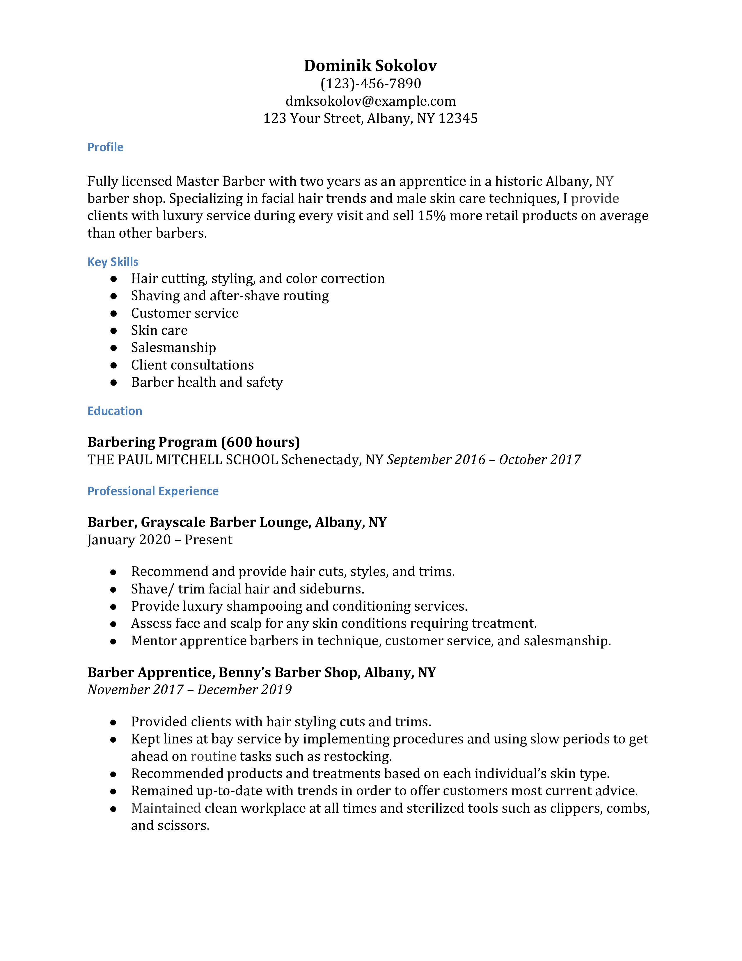 24 Cosmetology Student Cosmetologist Cover Letter