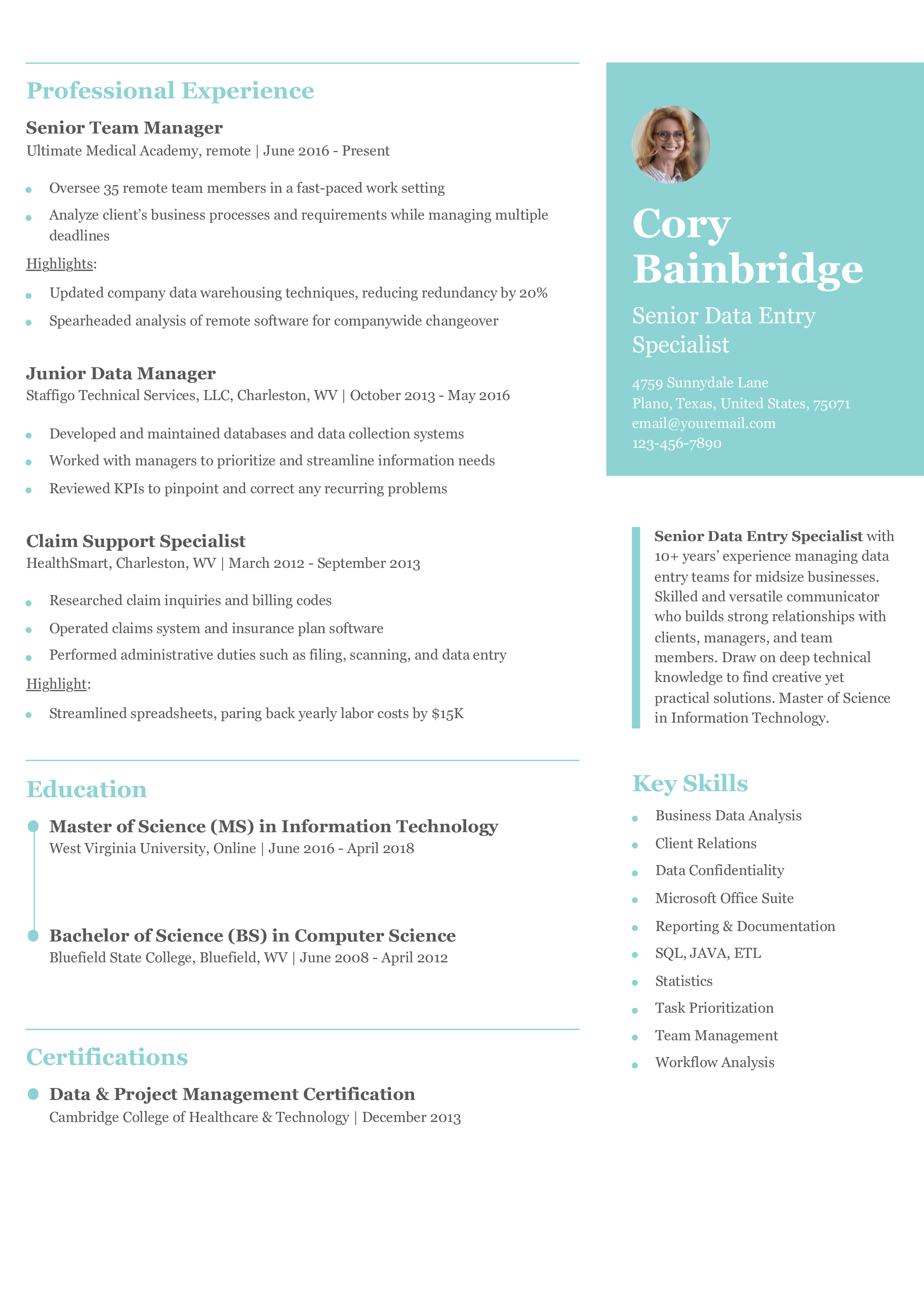 summary of qualifications for logistics resume