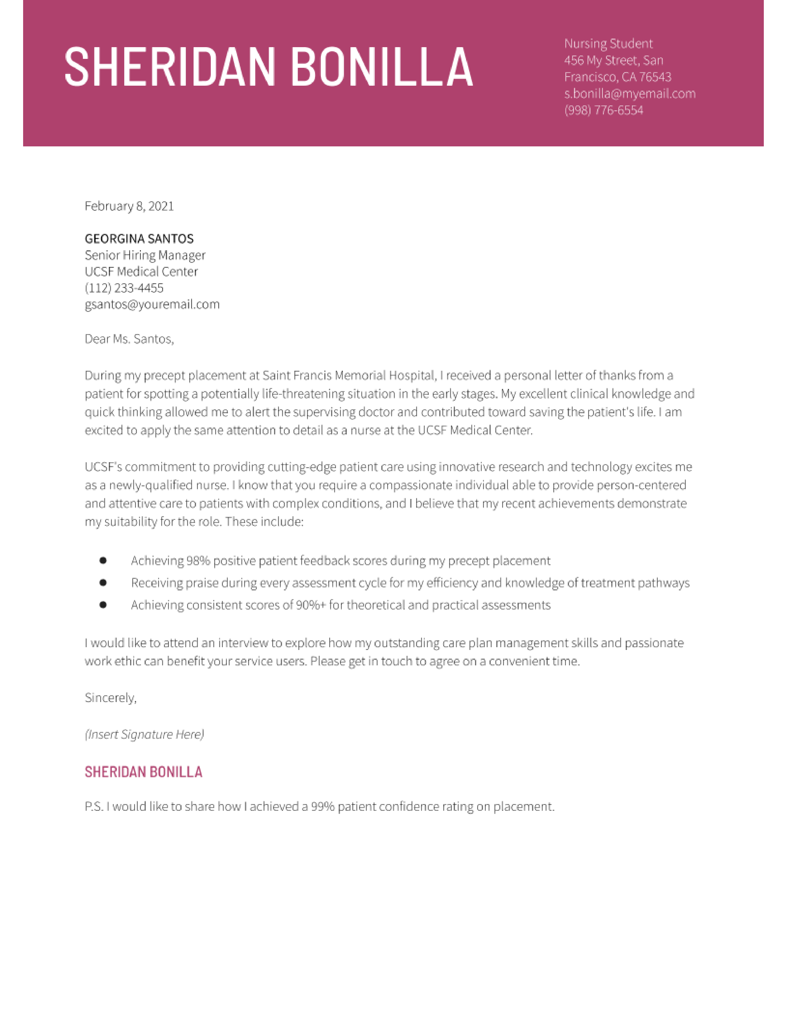 nursing-application-letter
