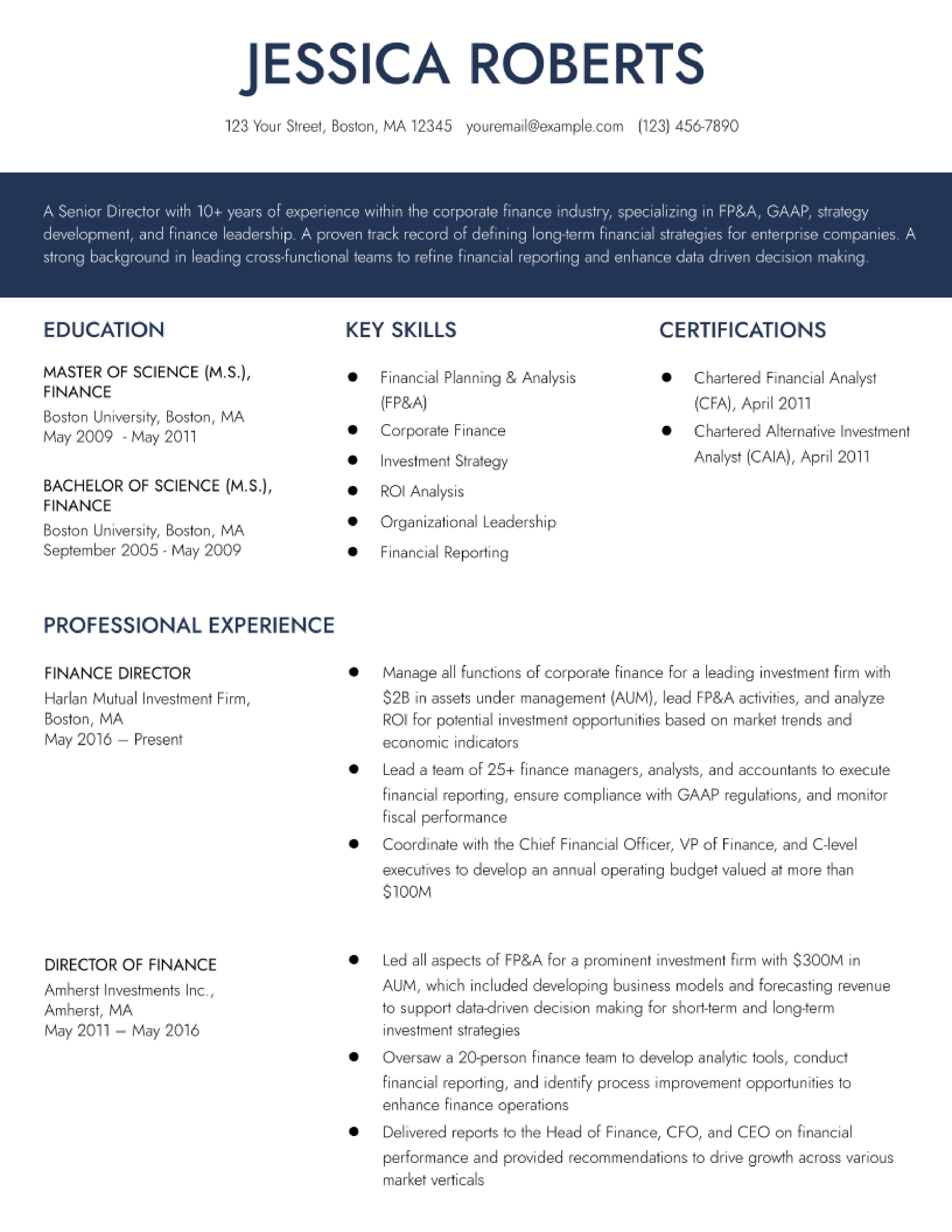 Director Resume Examples and Templates for 2023 - ResumeBuilder.com