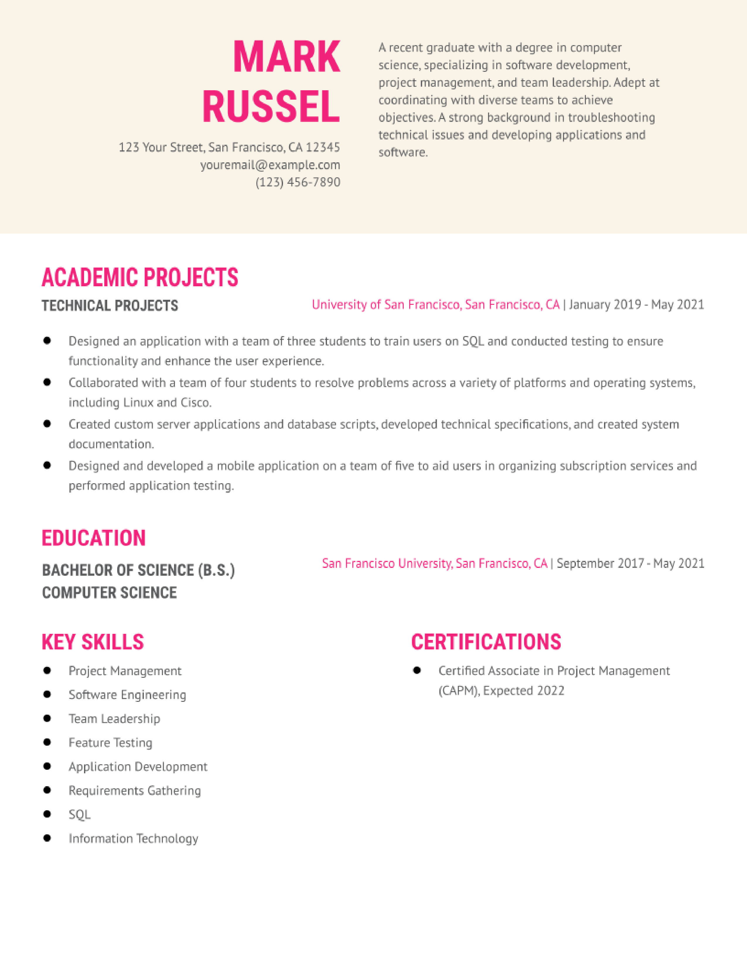 IT Project Manager Resume Examples and Templates for 2023 -  ResumeBuilder.com