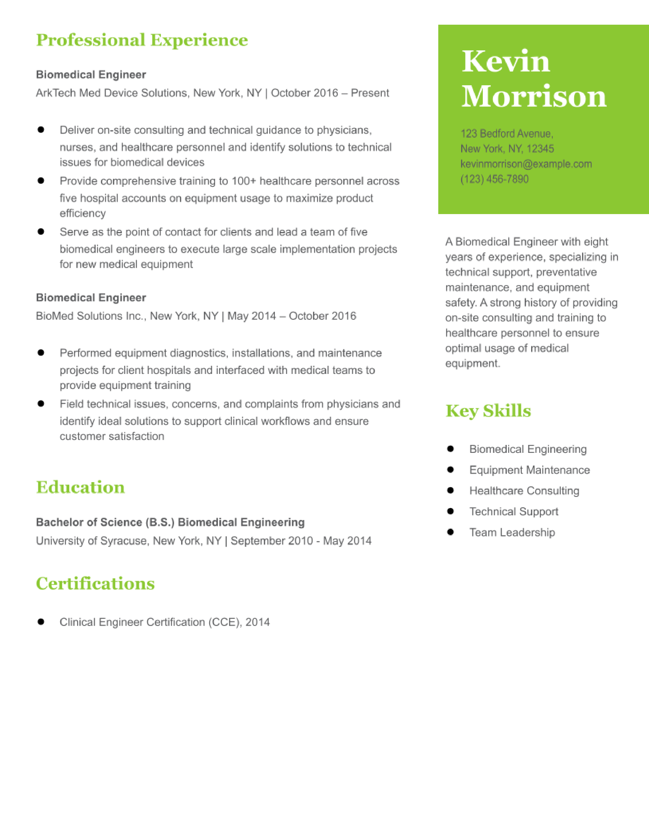 Biomedical Engineer Entry Level Jobs - x18mmbo