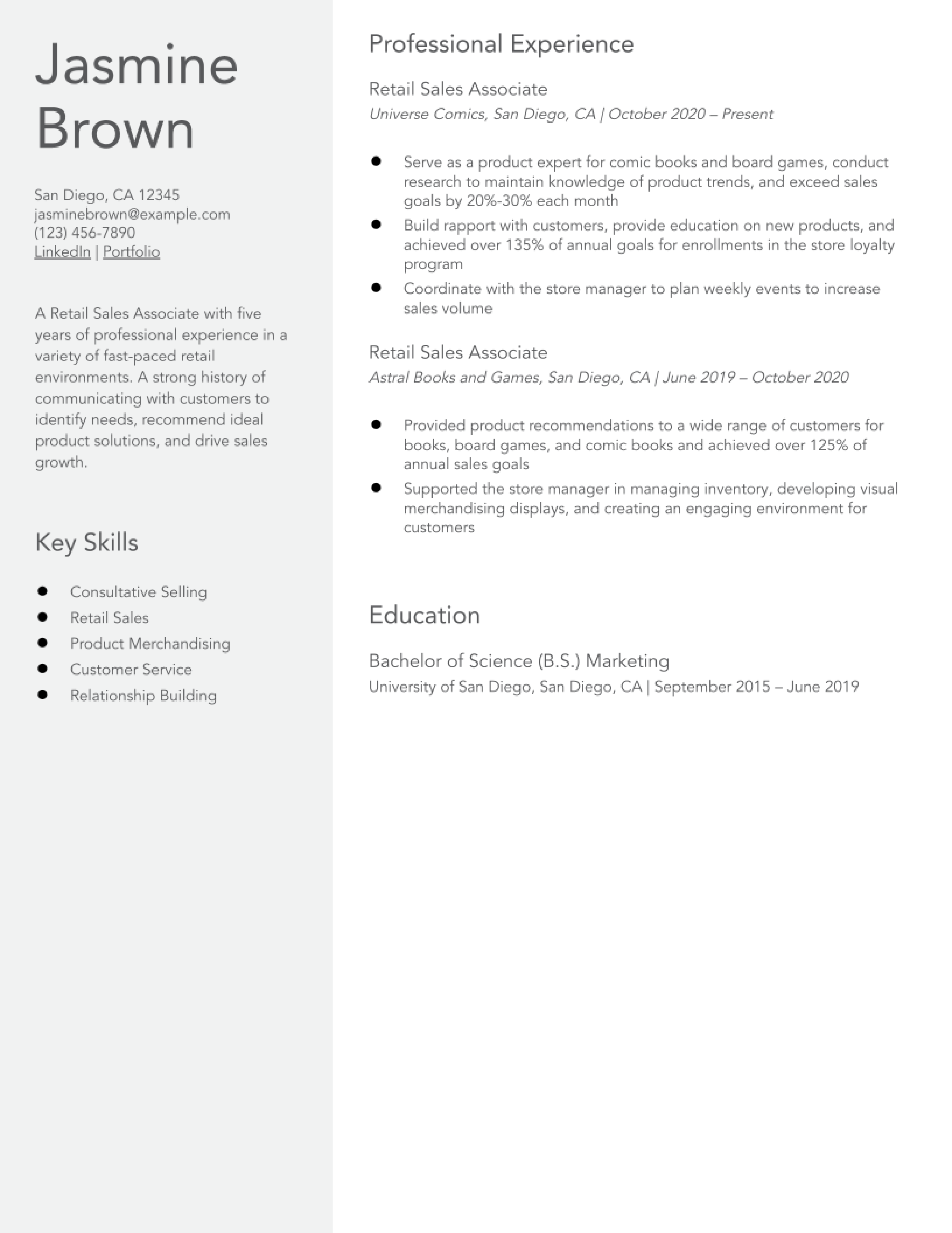 Retail Sales Associate Resume Examples and Templates for 2024