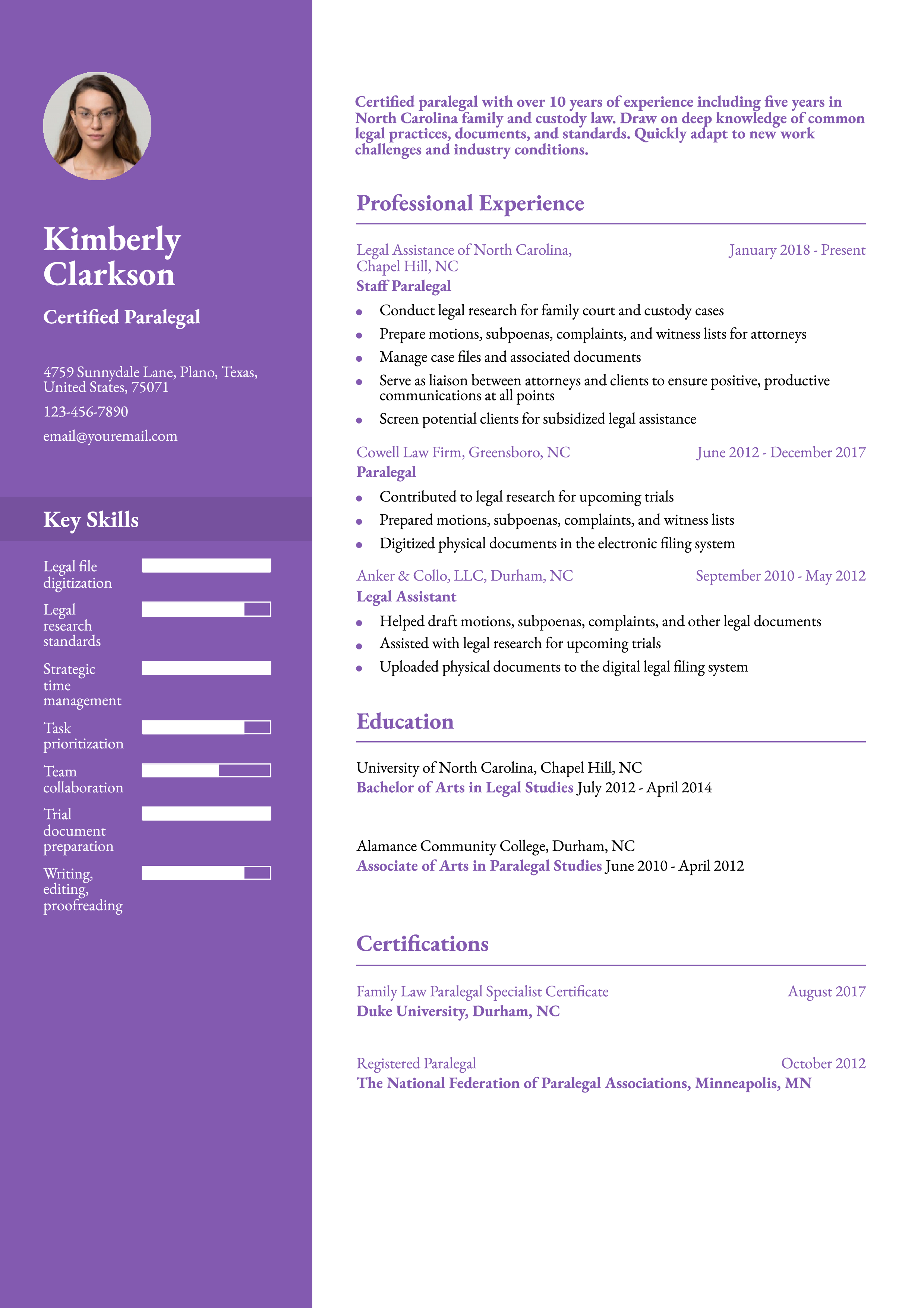 Law and Legal Resume Examples and Templates for 2024