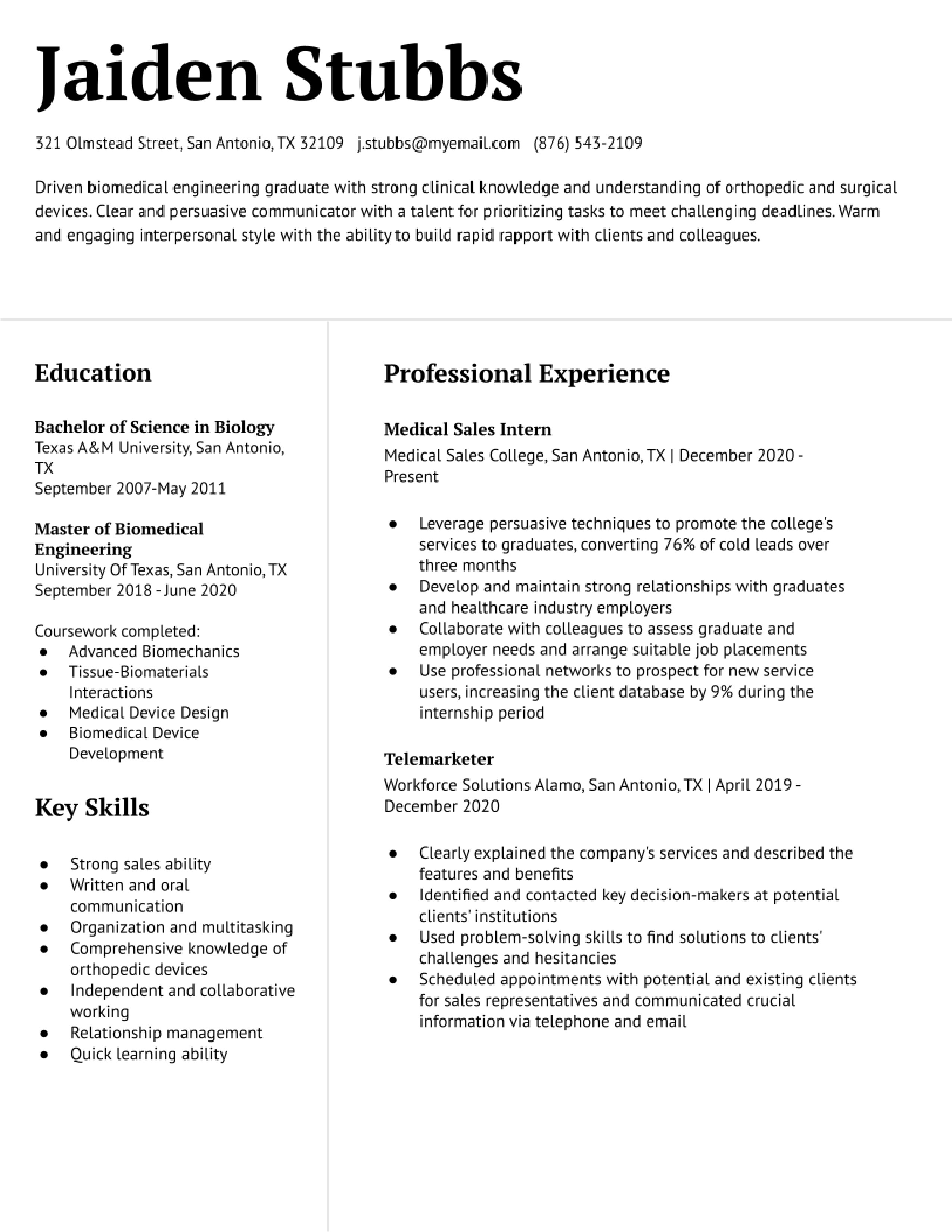 Medical Sales Resume Template Medical Sales Resume Template