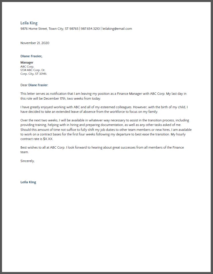 Immediate Resignation Letter Due To Relocation - How To Write An Effective And Immediate Resignation Letter Due To Rel… | Resignation Letter, Resignation, Lettering