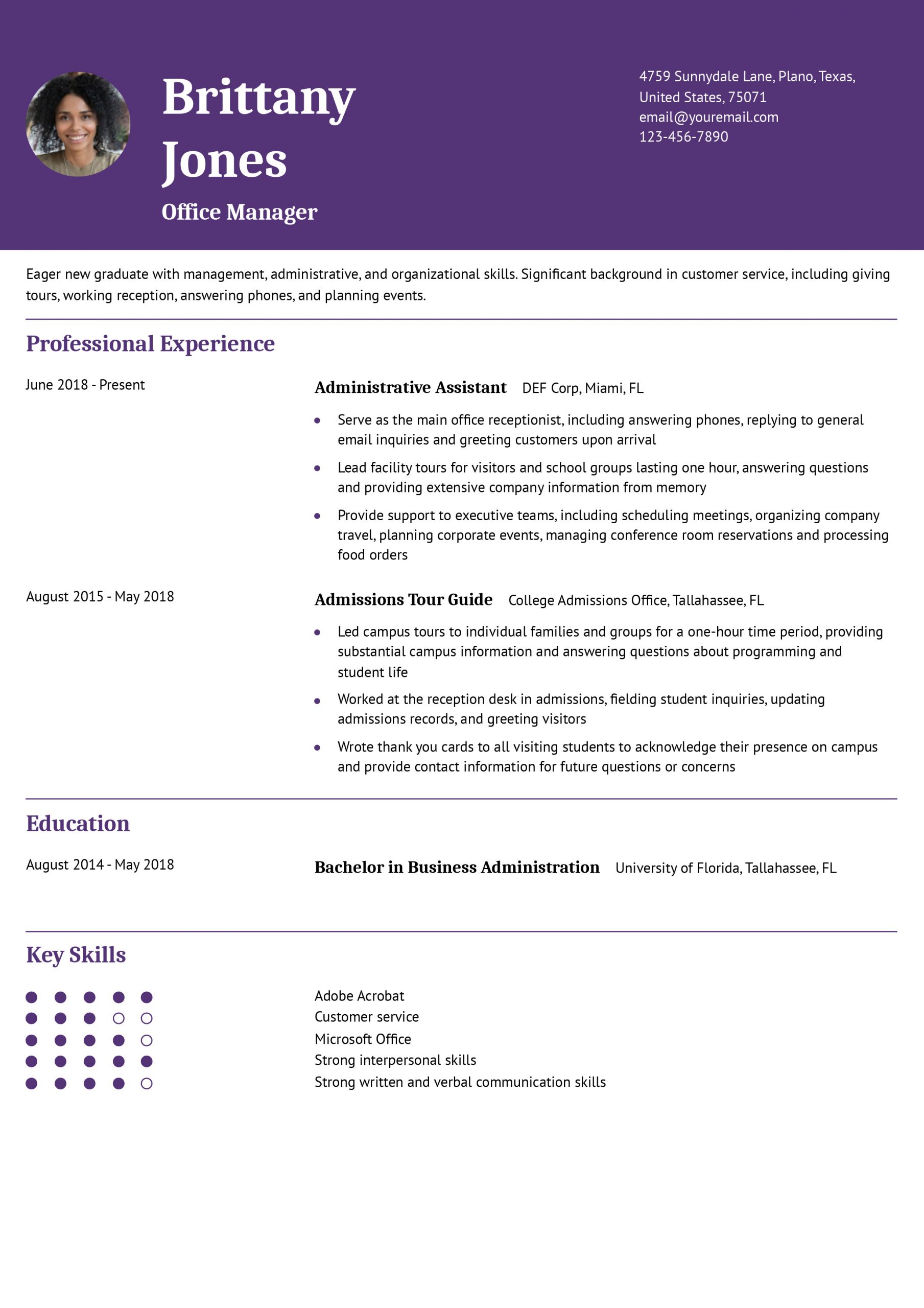 Office Manager Resume Examples and Templates for 2025