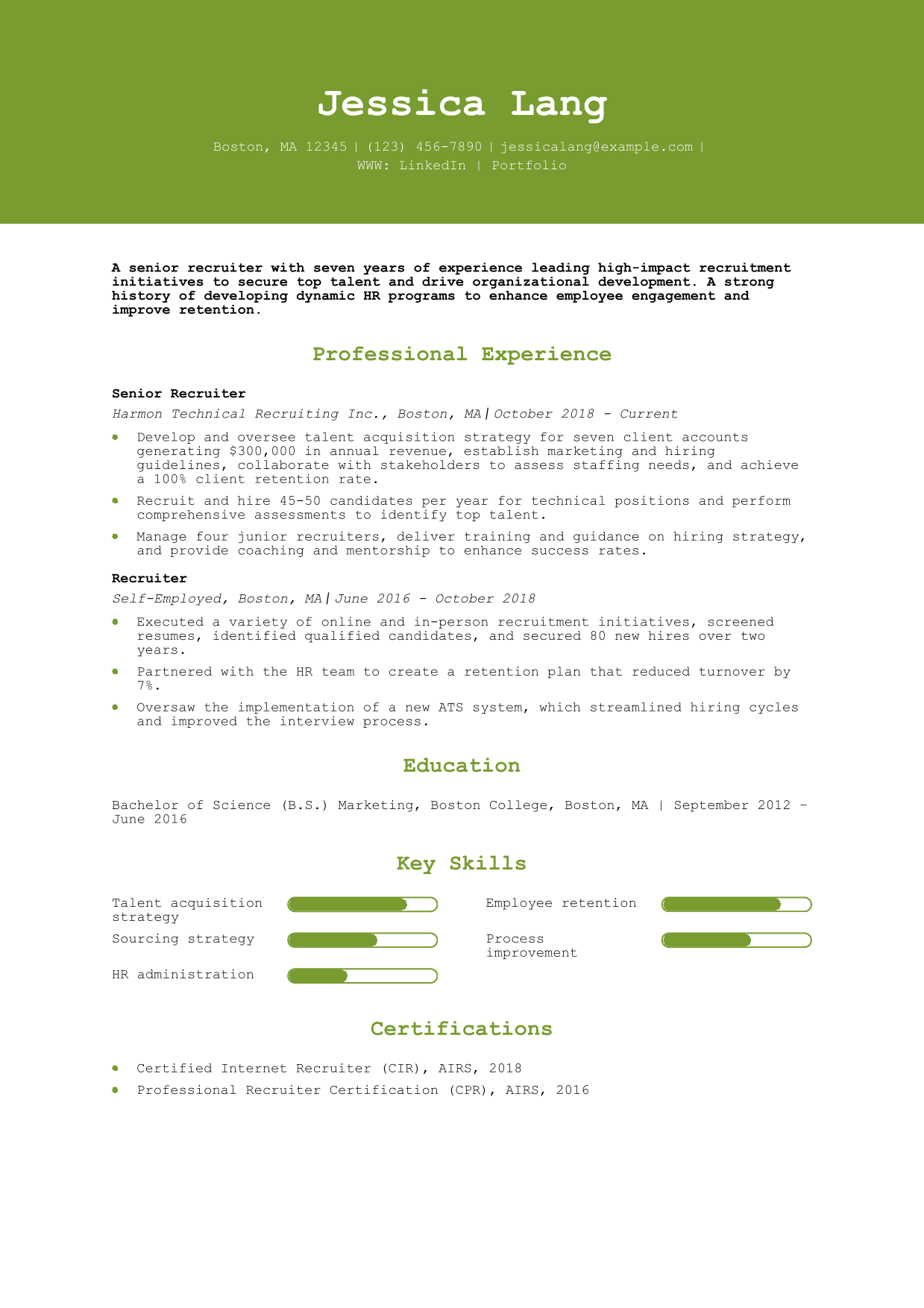 Creative Resume Examples and Templates for 2025