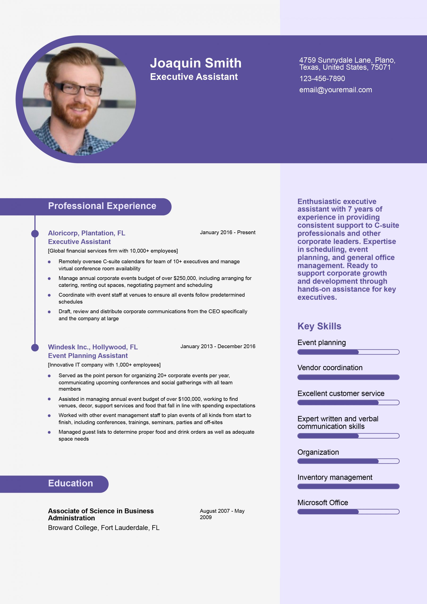 Executive Assistant Resume Examples - Executive Assistant Mid Level Scaled 