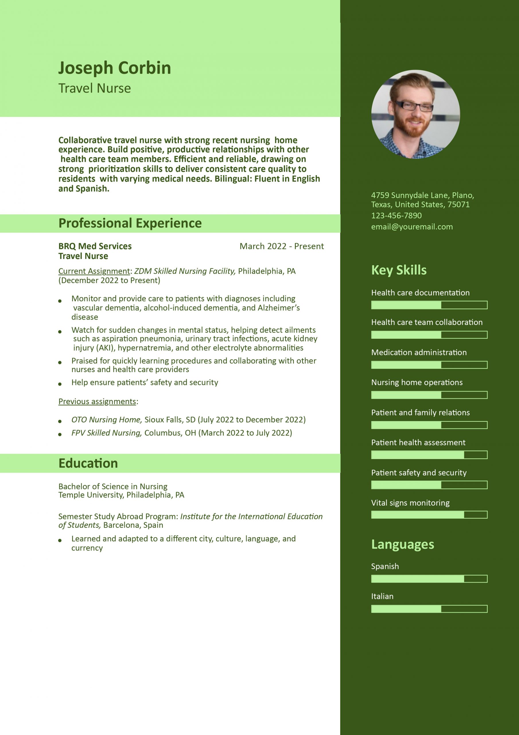 Travel Nurse Resume Examples and Templates for 2025