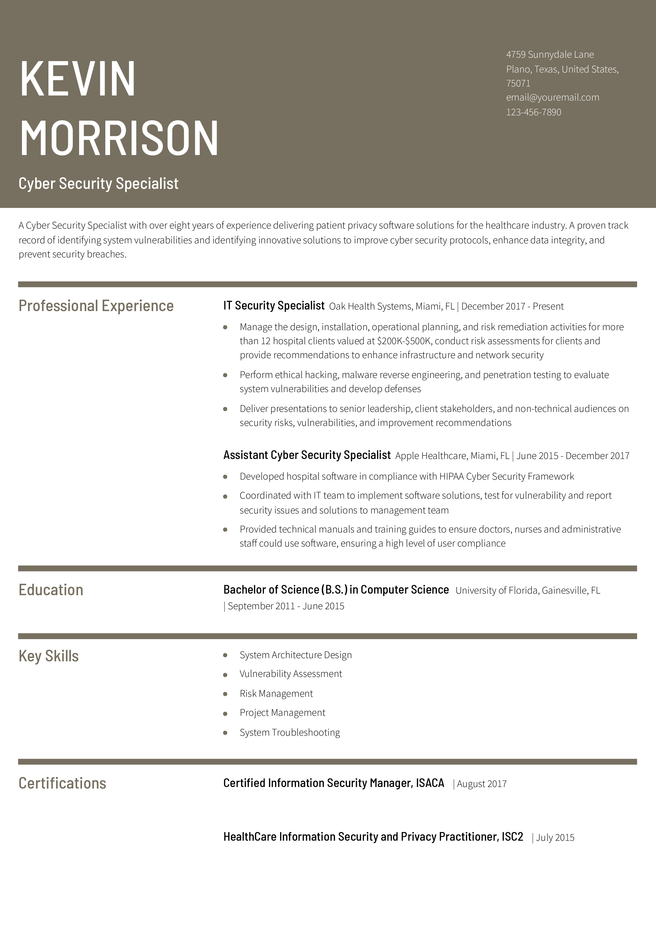 Stylish Resume Template