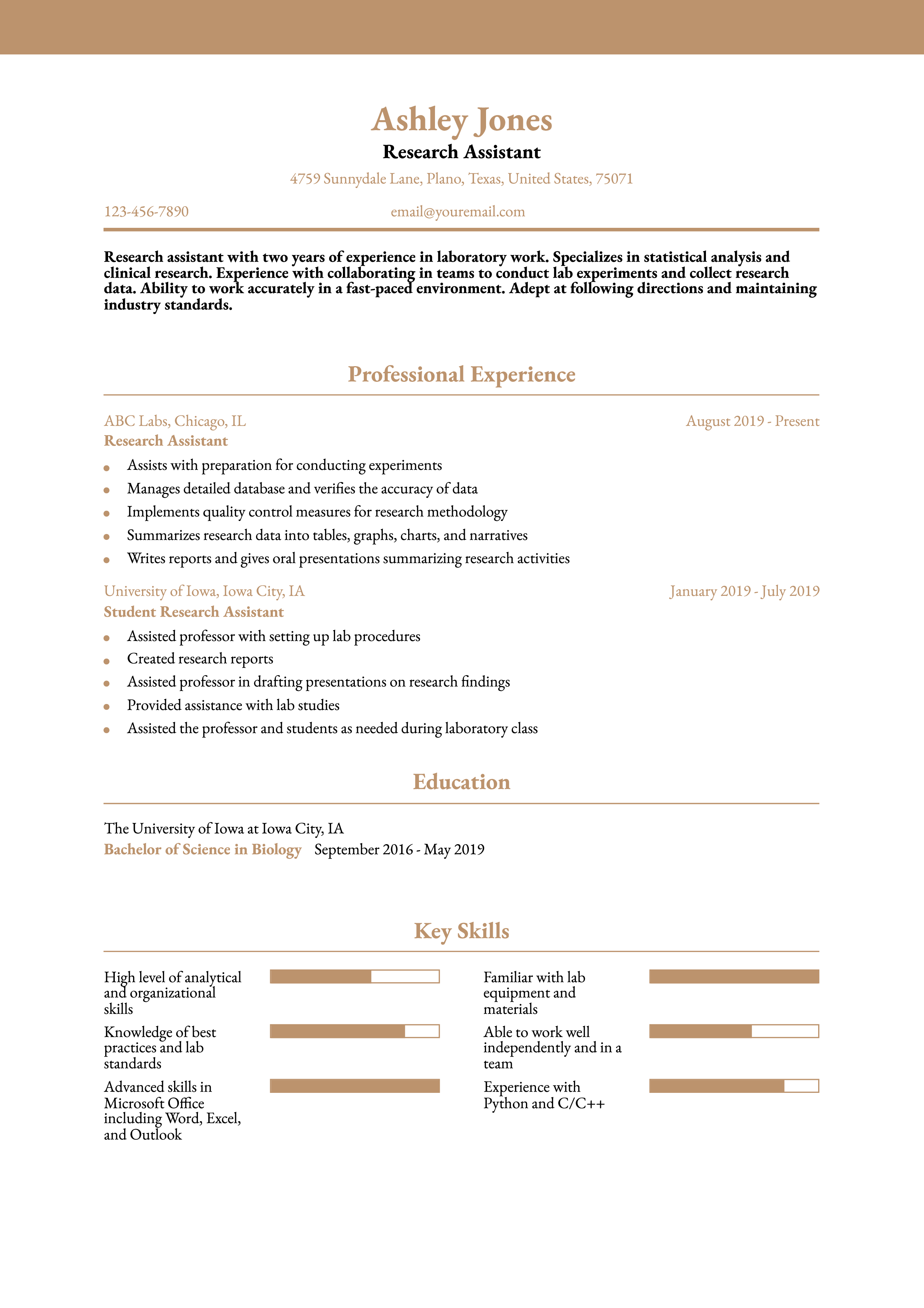 Entry-Level Resume