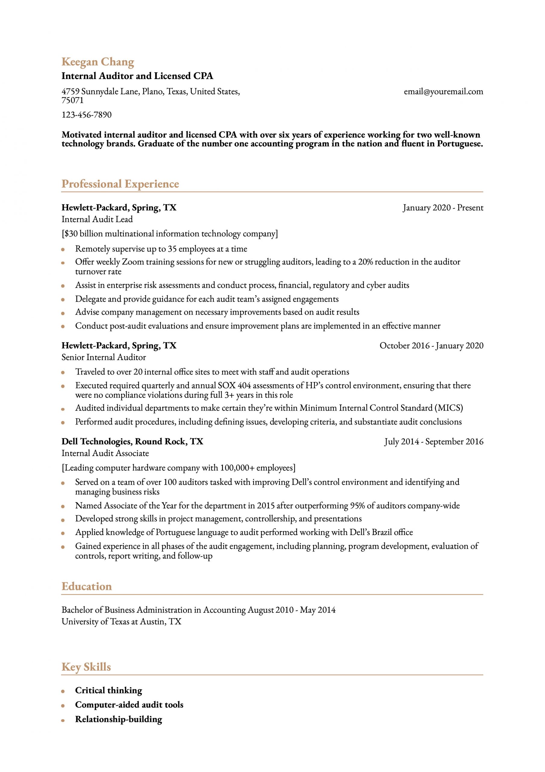 Certified Public Accountant Resume Examples and Templates for 2025