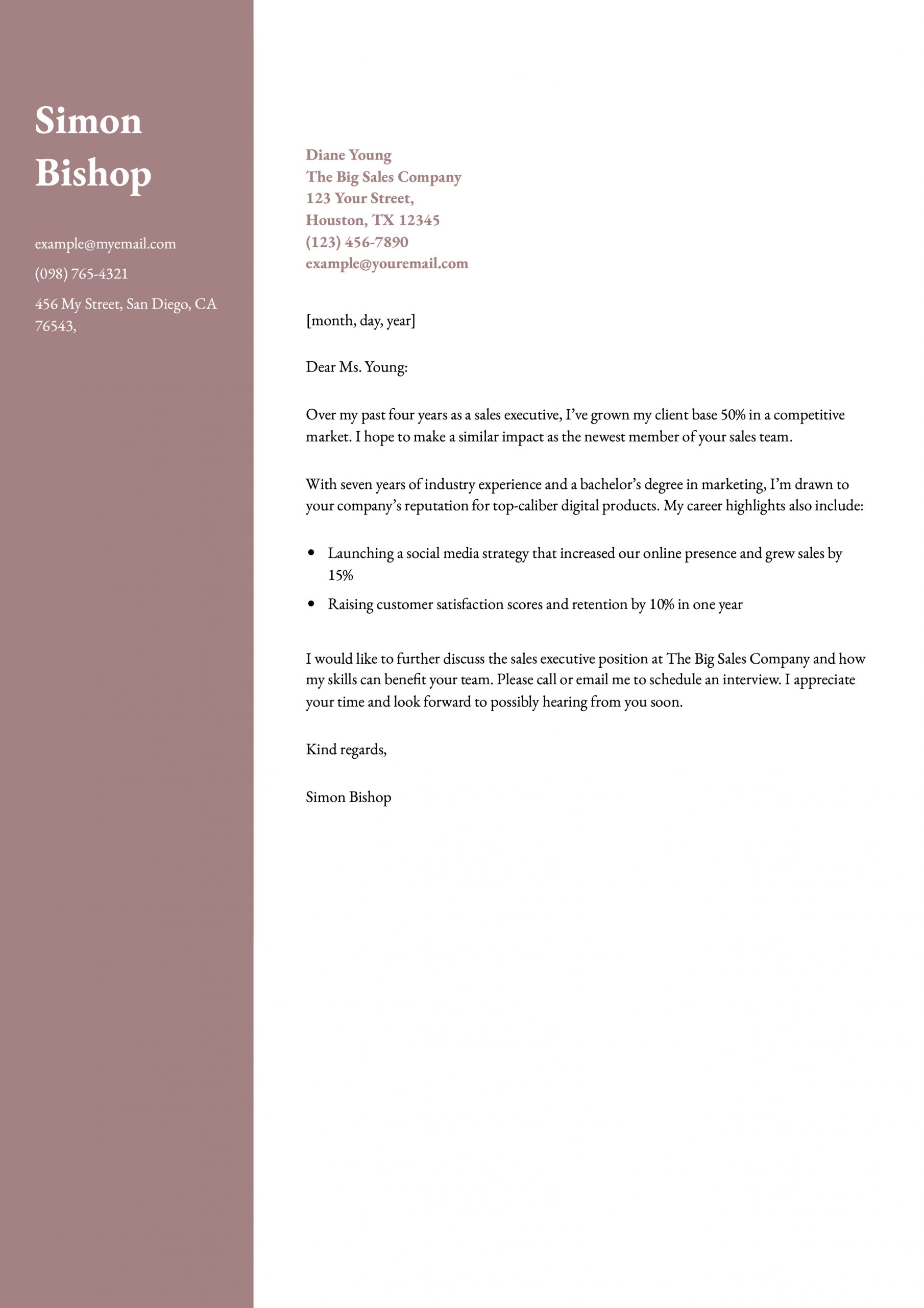 Sales Cover Letter Examples and Templates for 2025