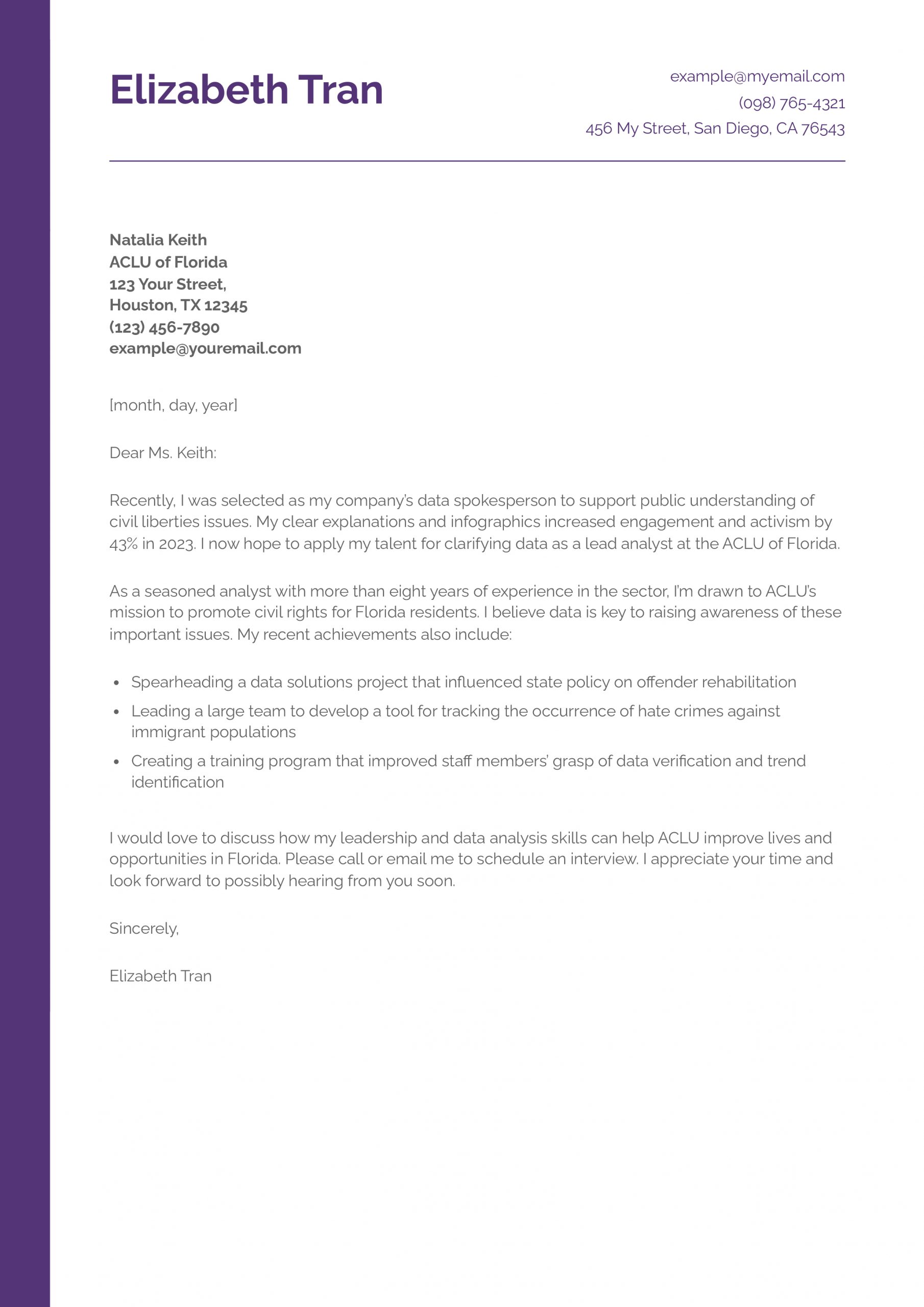 Data Analyst Cover Letter Examples and Templates for 2025