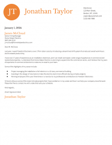Electrician Cover Letter Examples and Templates Banner Image