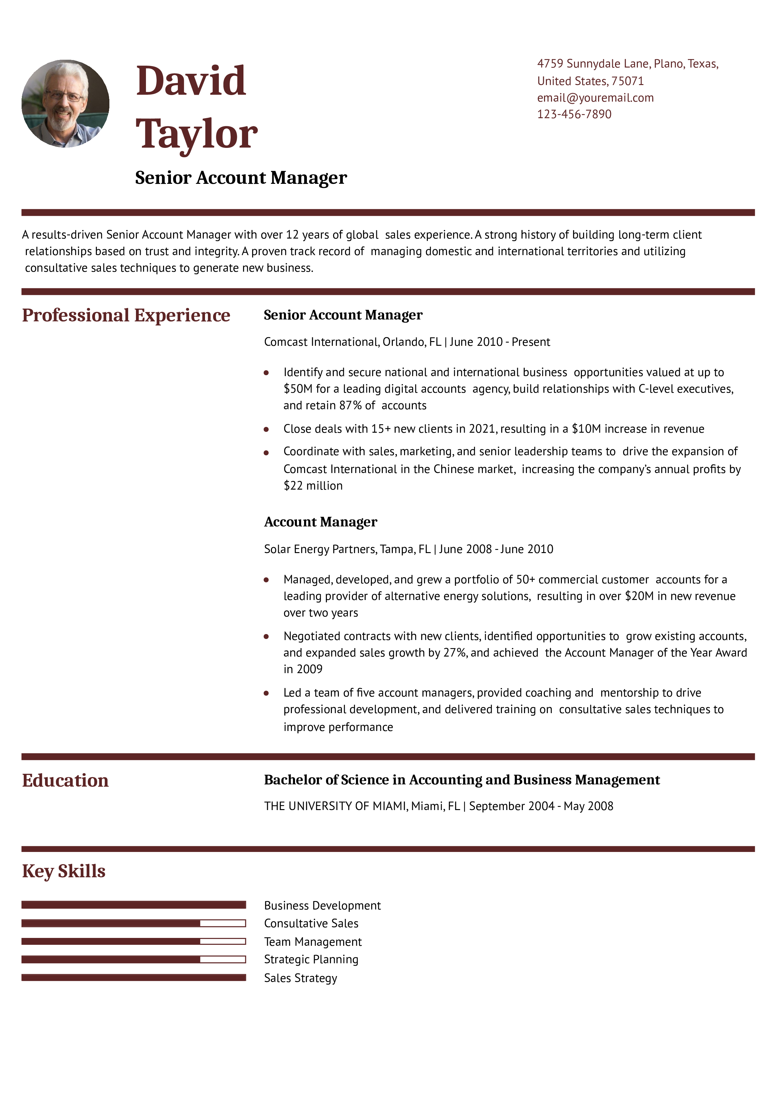 Senior-level Resume