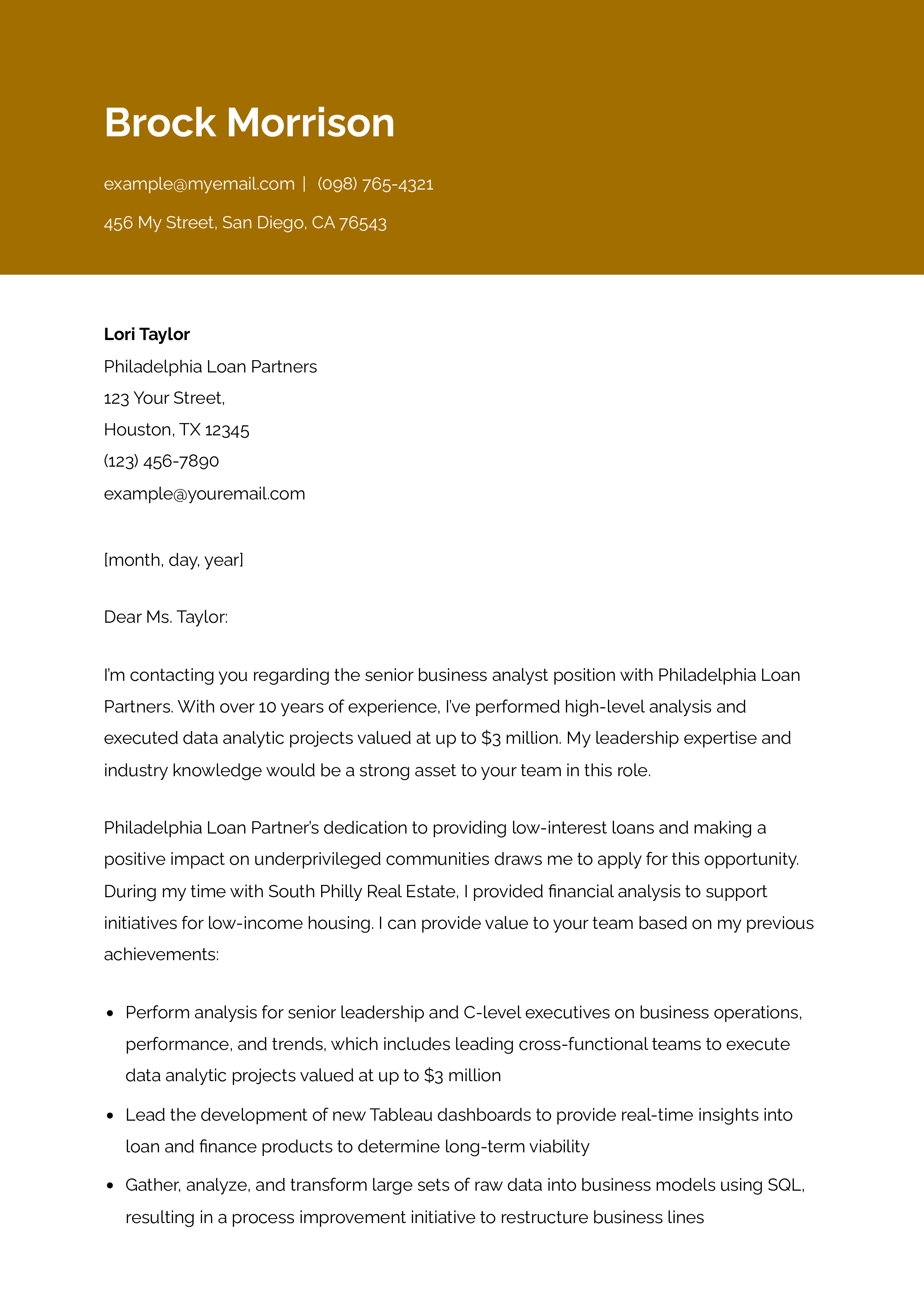 Business Analyst Cover Letter Examples - Business Analyst Senior Level.pdf 