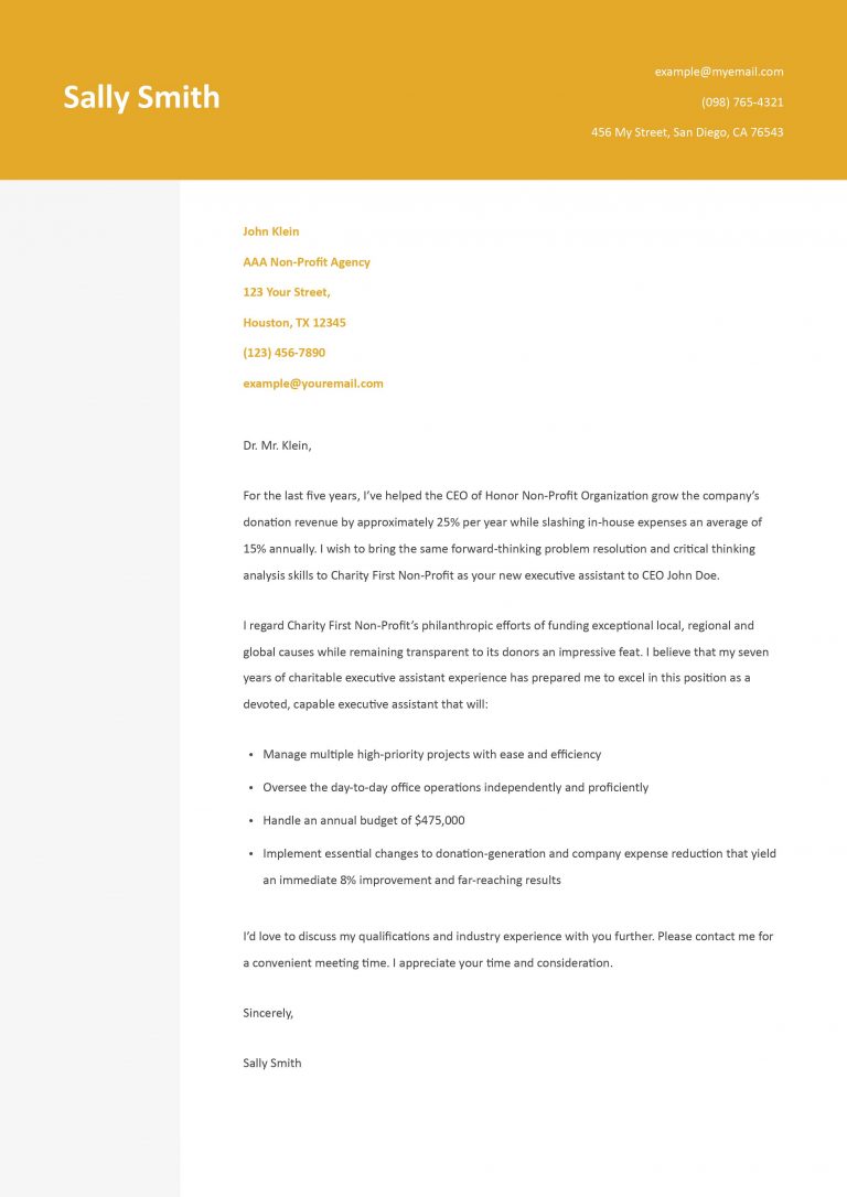 Executive Assistant Cover Letter Examples and Templates for 2025
