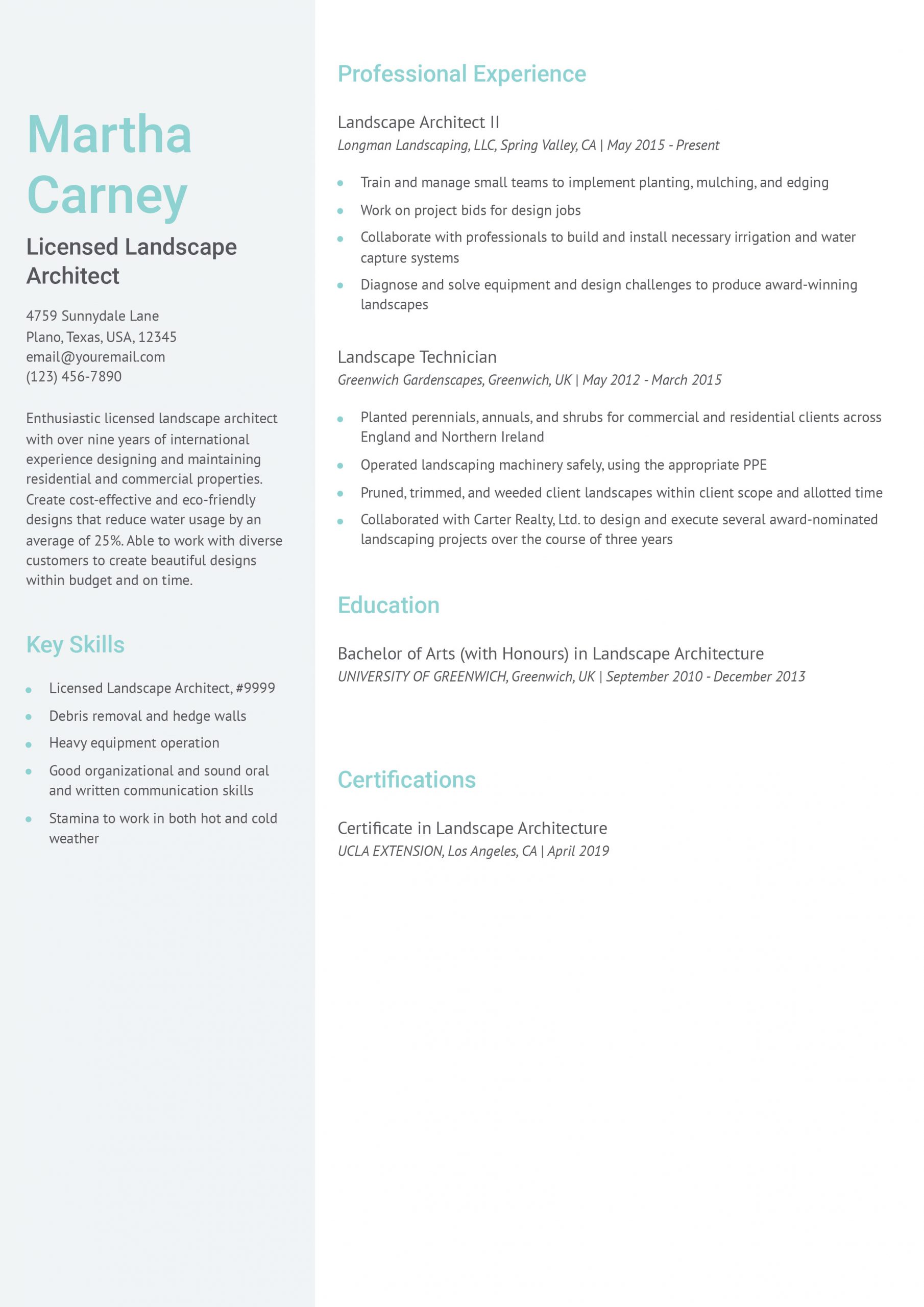 Landscape Worker Resume Examples and Templates for 2025