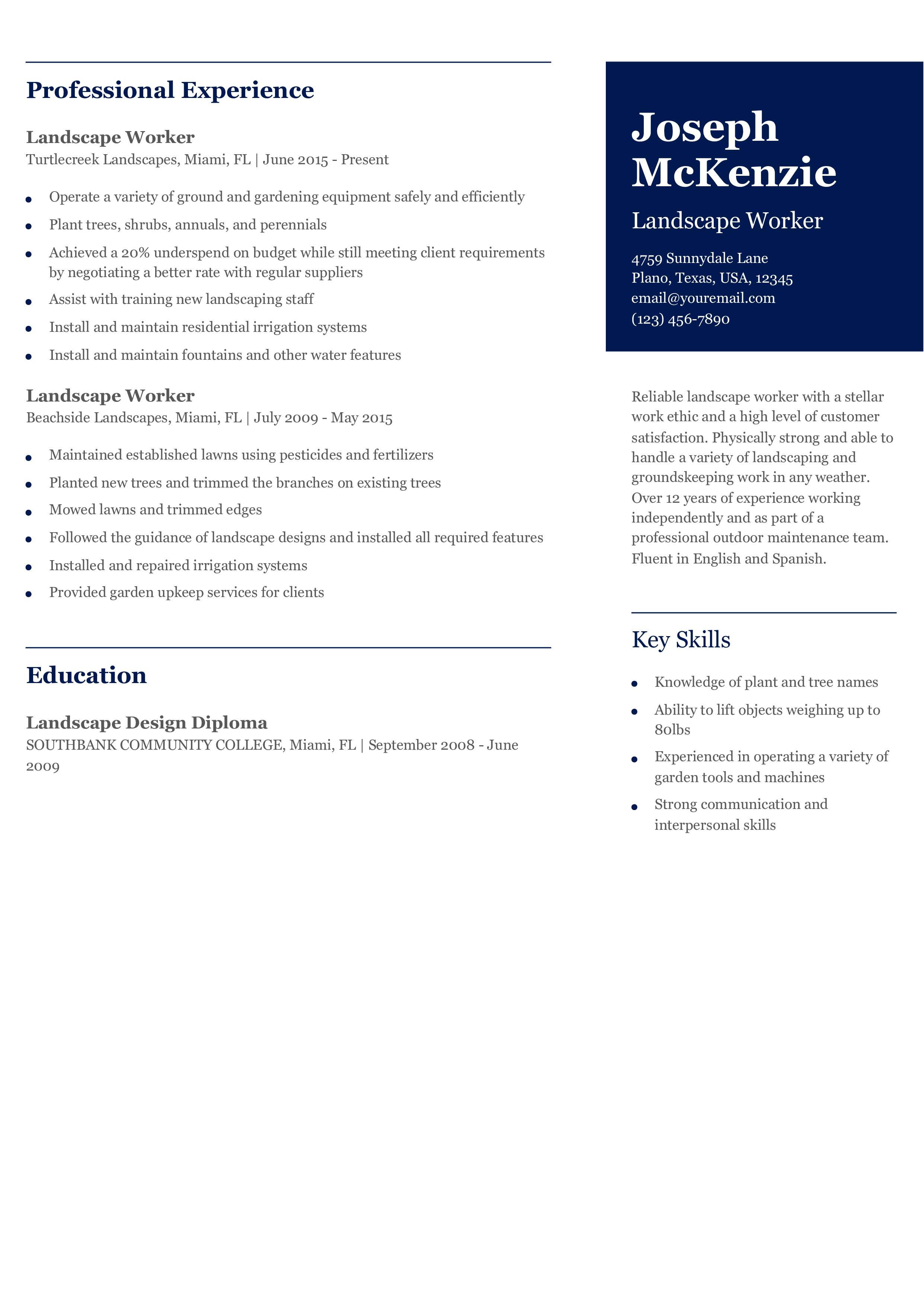 Senior-Level Resume