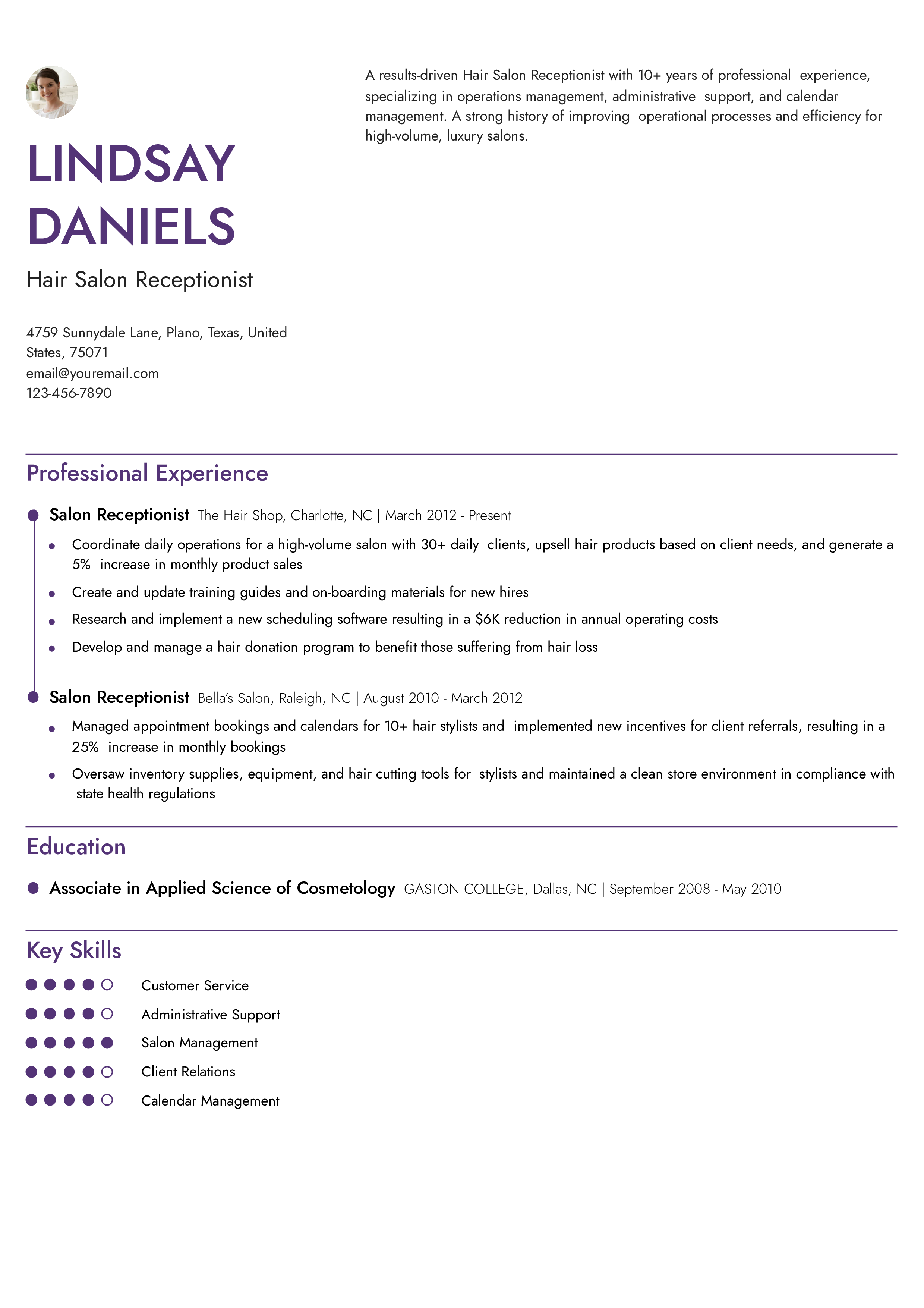 Senior-Level Resume