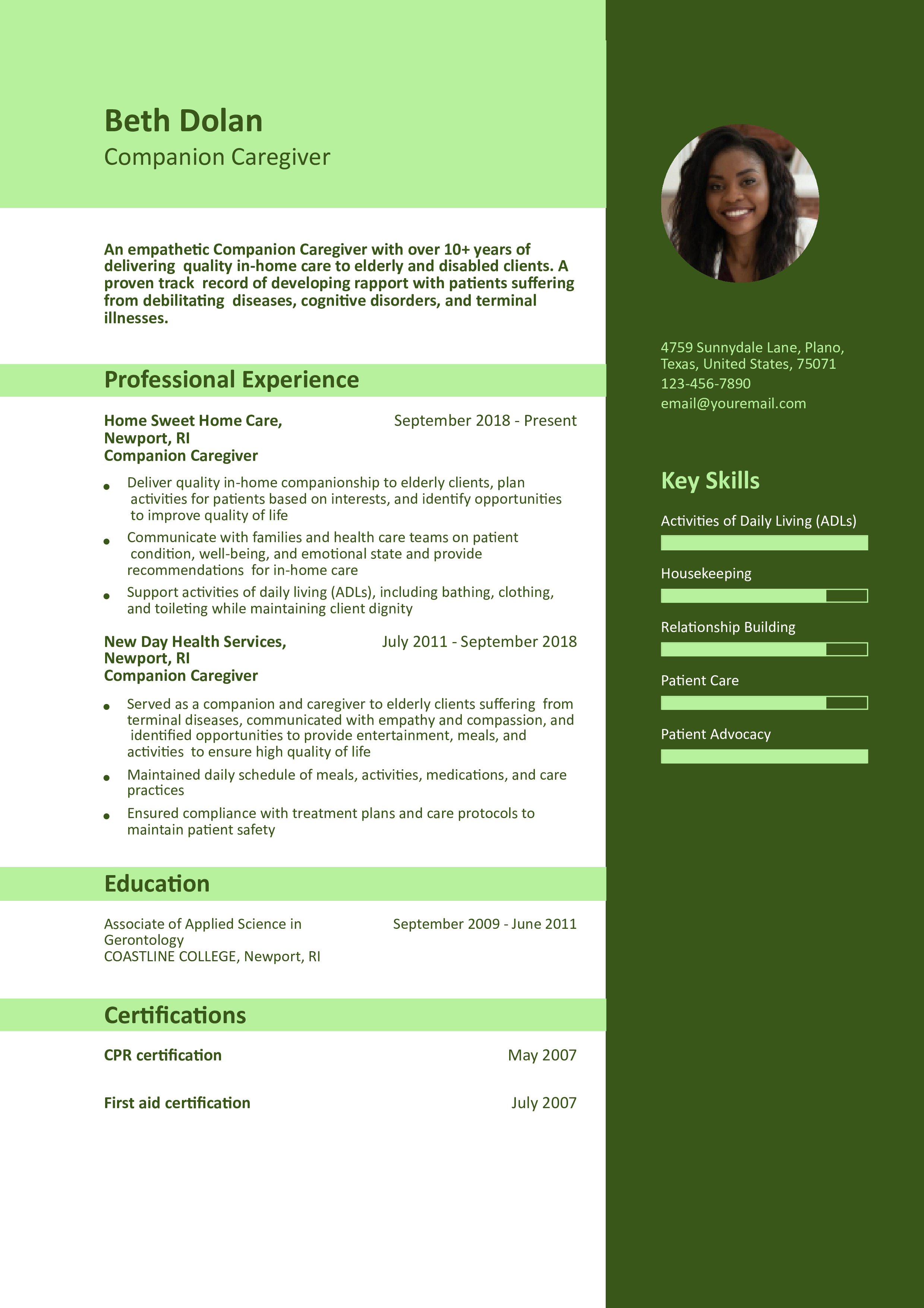 Senior-Level Resume
