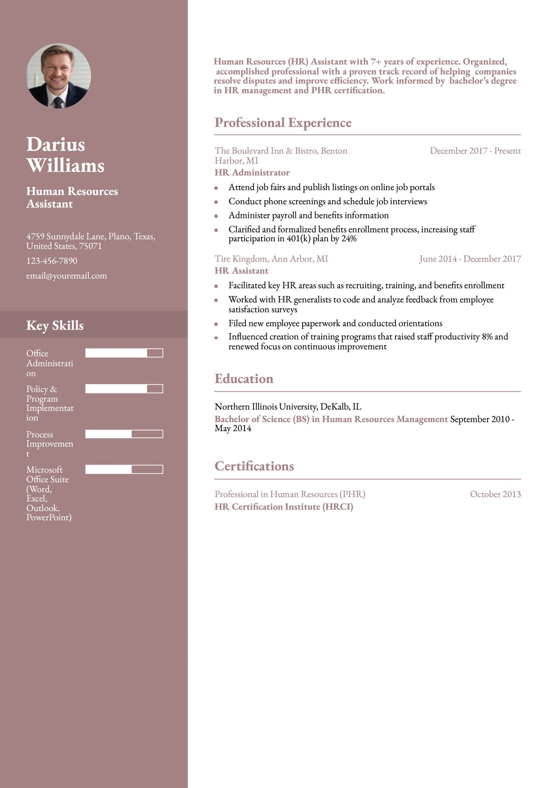Human Resources Assistant Resume Examples and Templates for 2025