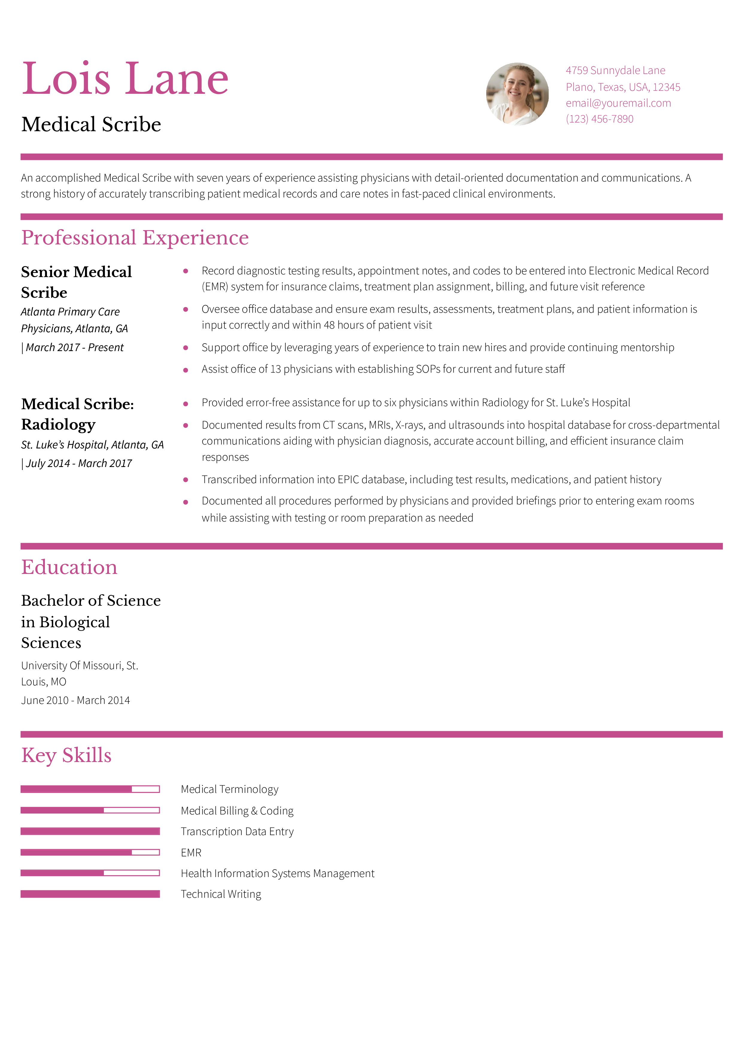 Mid-Career Resume