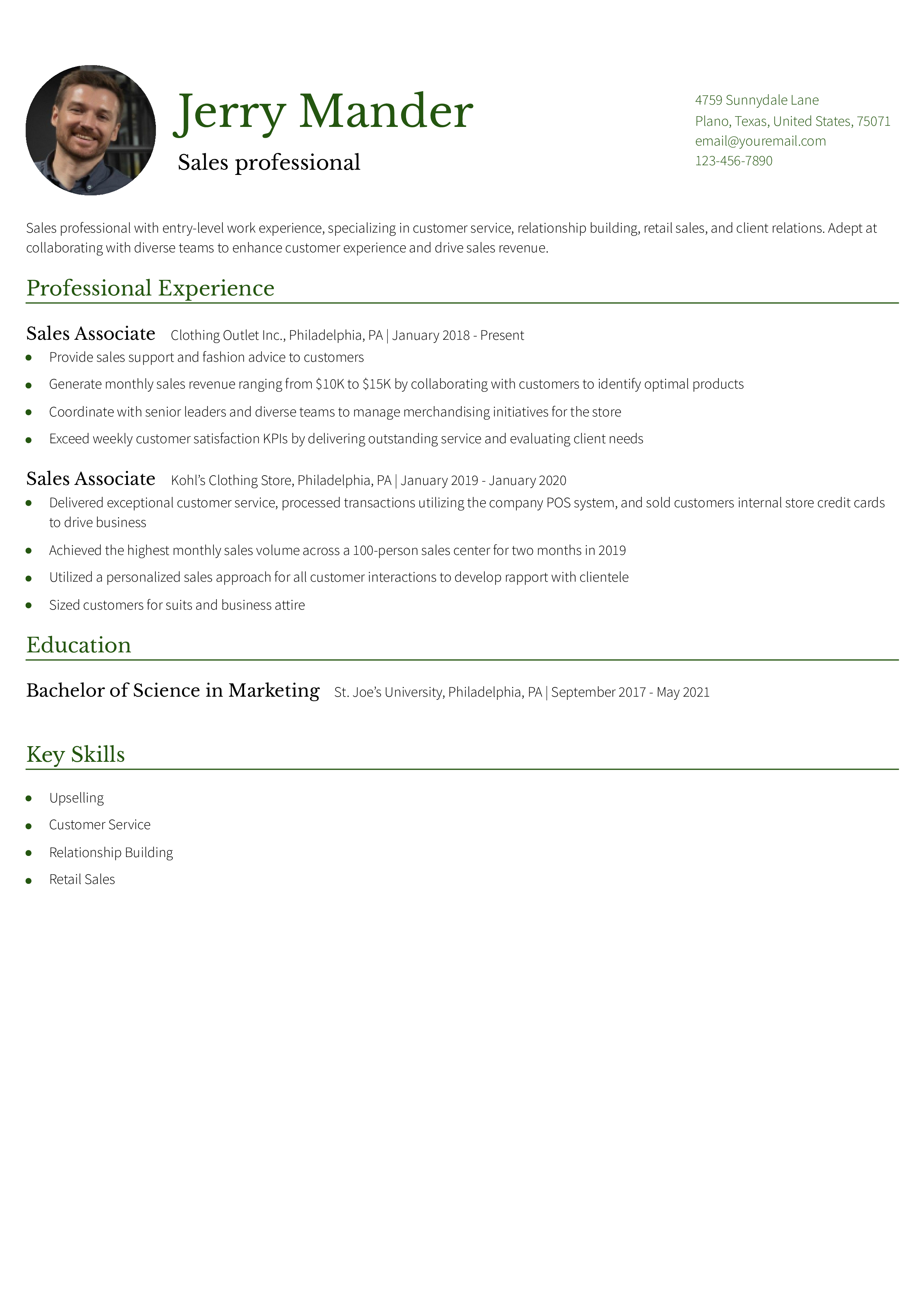 Entry-Level Resume
