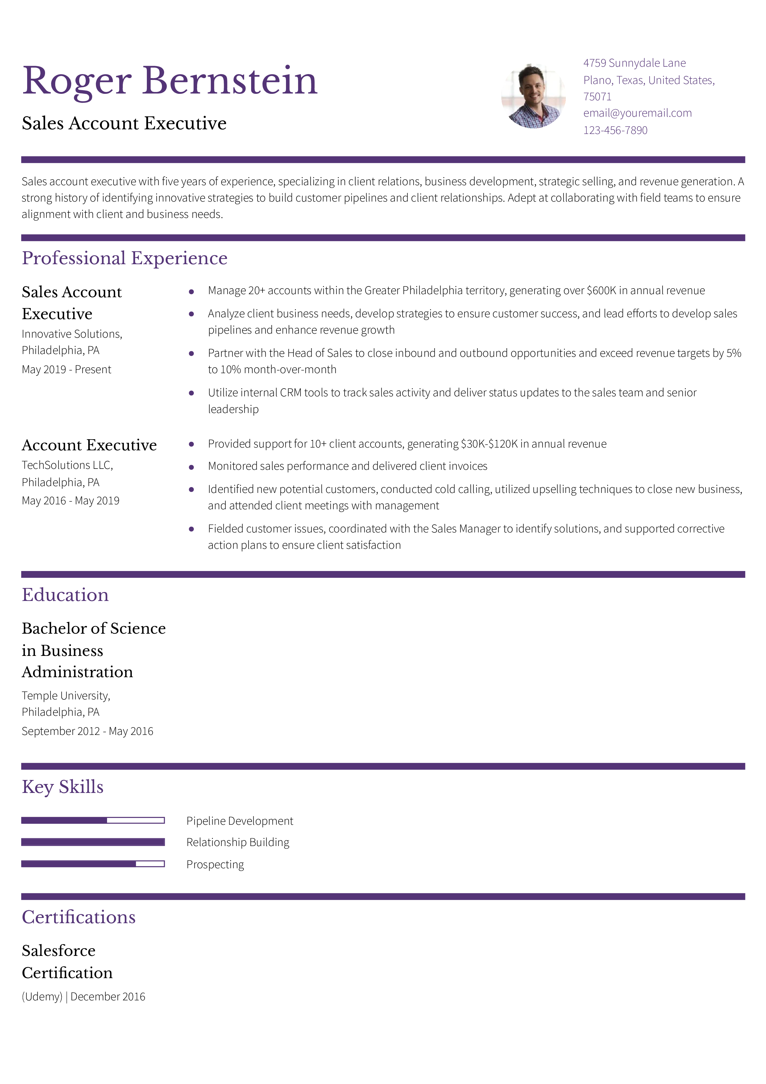 Senior-Level Resume