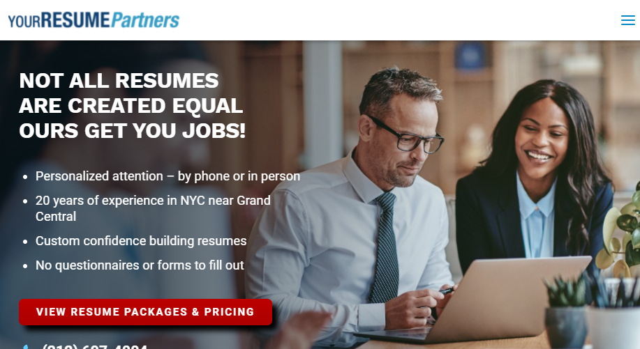 Your Resume Partner Homepage