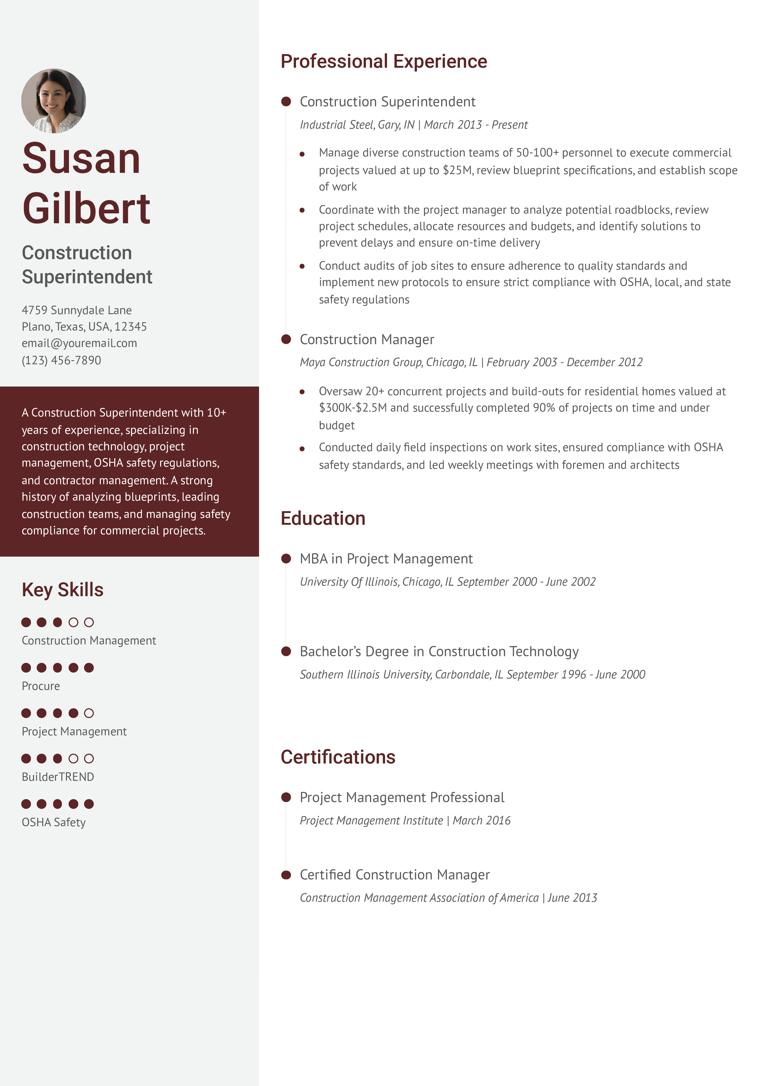 Senior-level Resume