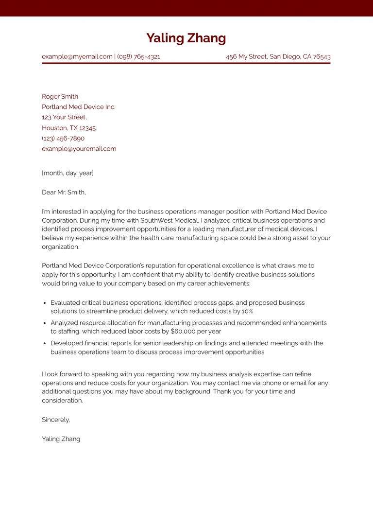 Business Cover Letter Examples and Templates for 2025 