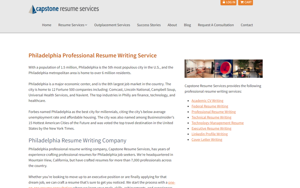 Capstone Resume Services, Inc. Site