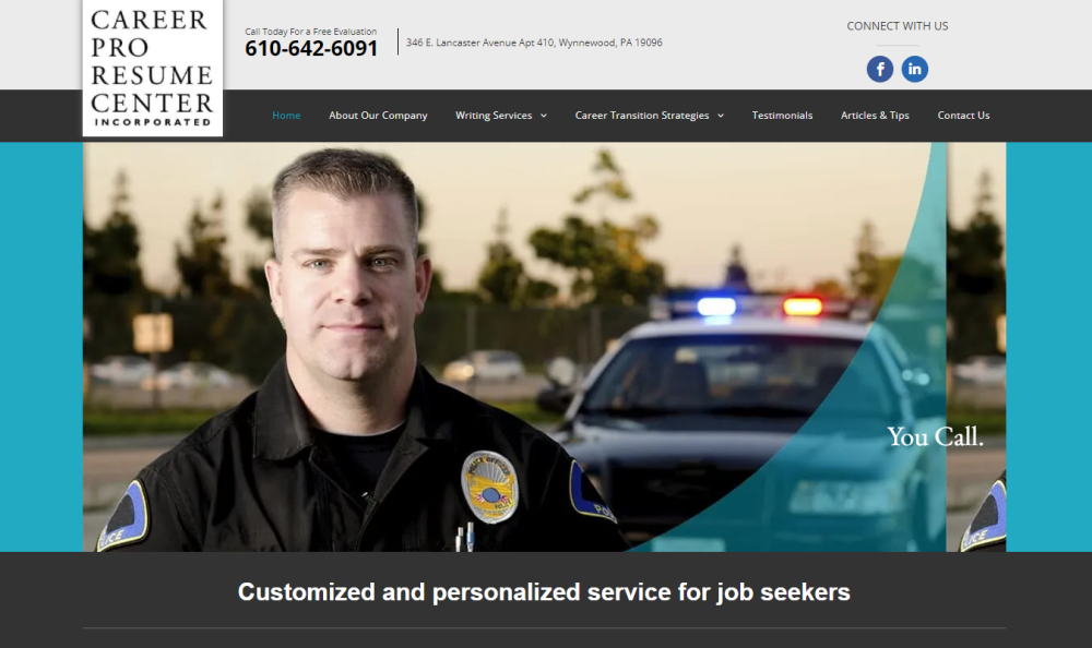 Career Pro Resume Center Inc. Site