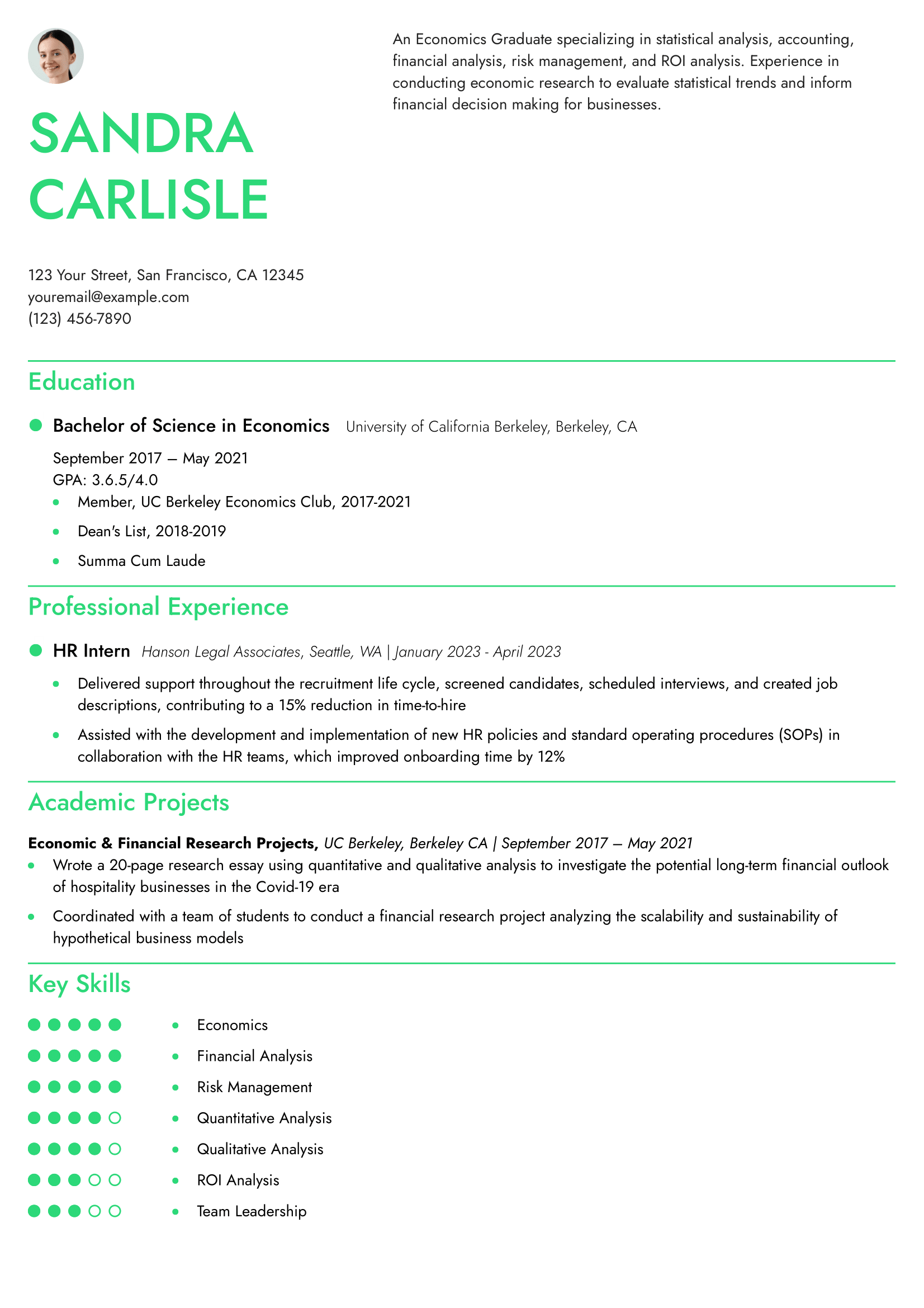 Graduate School Resume Examples and Templates for 2025 