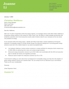 Executive Cover Letter Examples and Templates Image