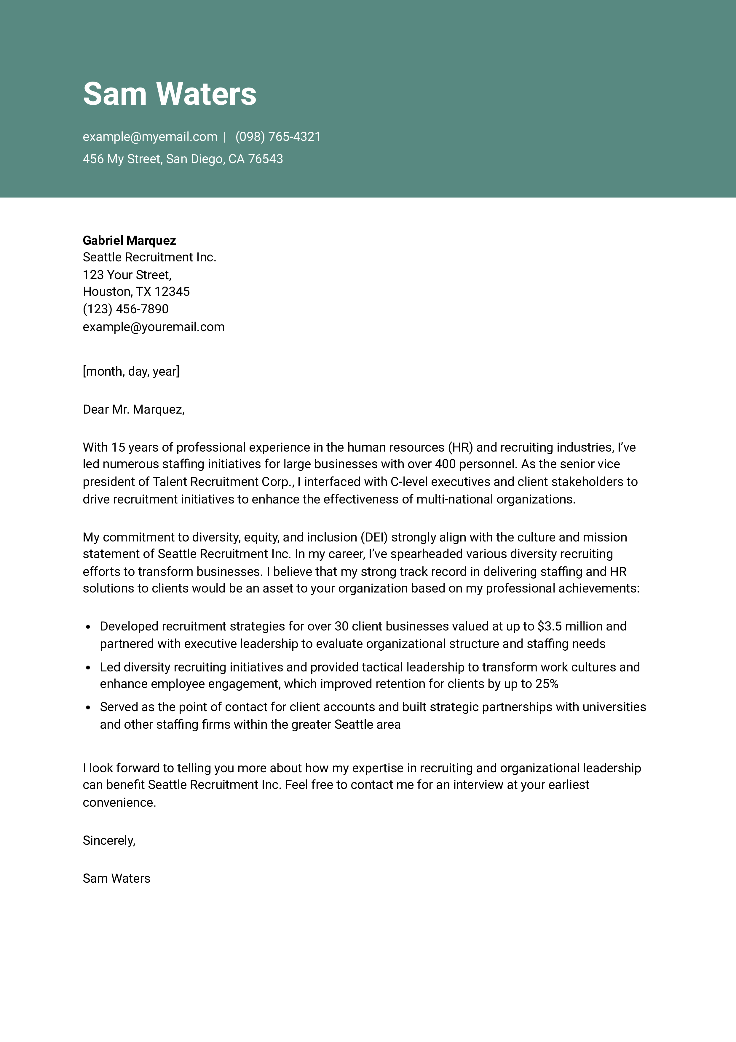 Executive Cover Letter Examples and Templates for 2025 